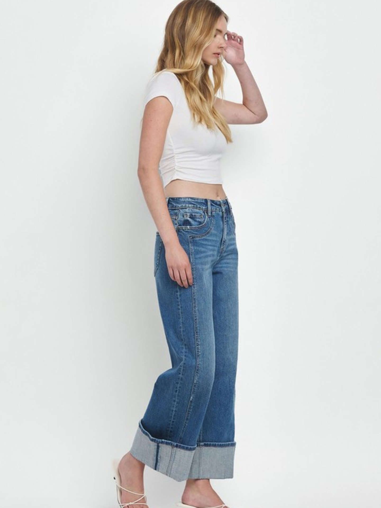 Baggy Cuffed Denim