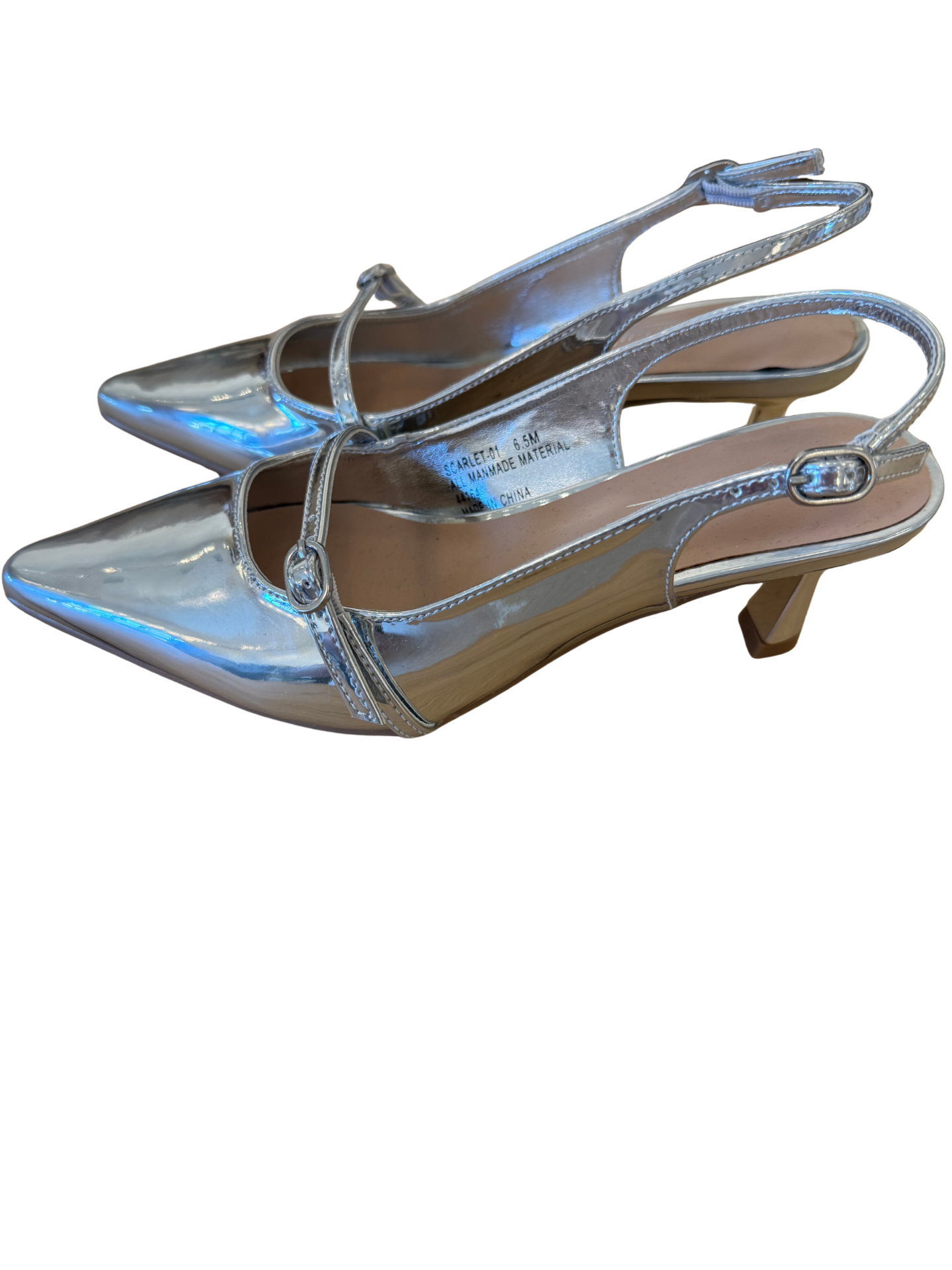 Silver Slingbacks - Mimi & Rae