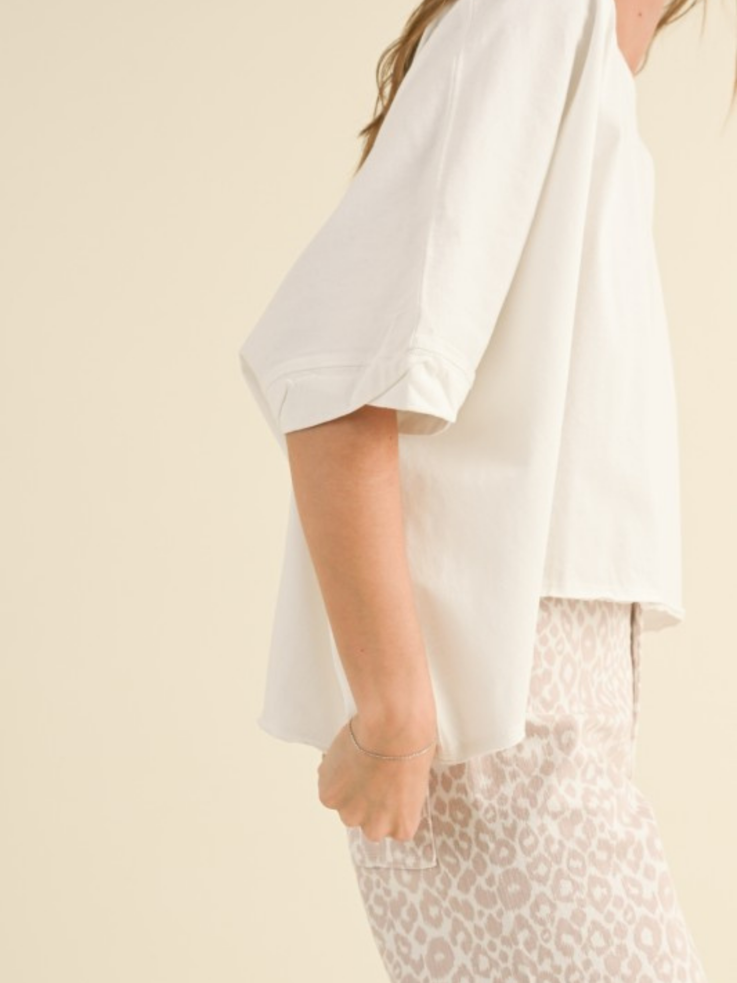Oversize Cotton Tee - Mimi & Rae