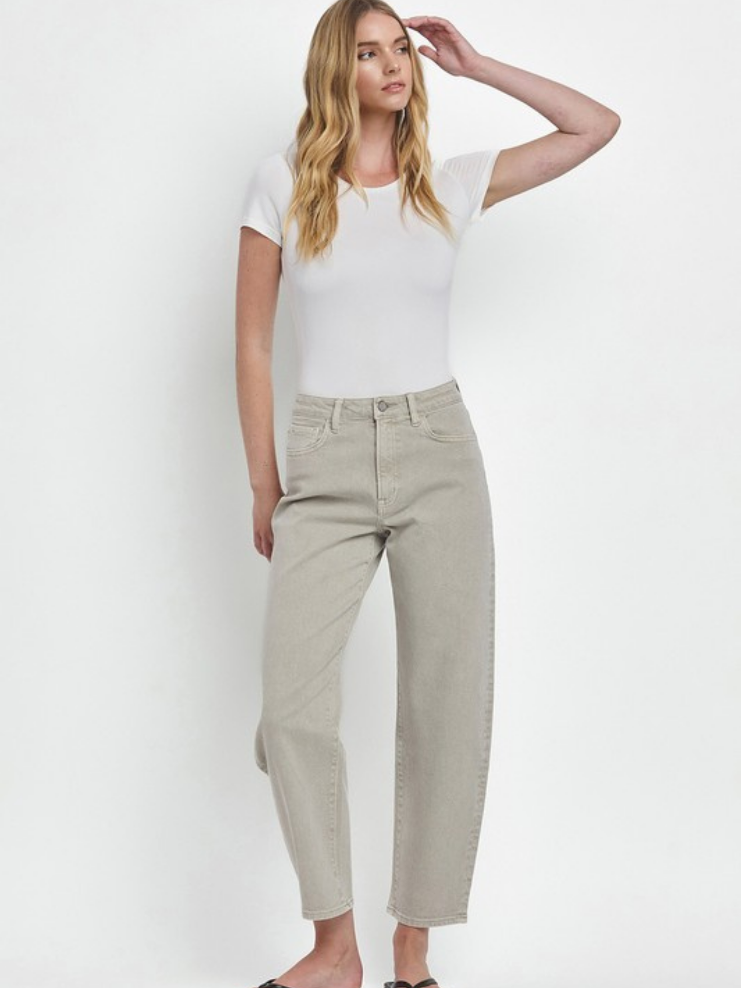 Slim Barrel Leg Jean - Mimi & Rae