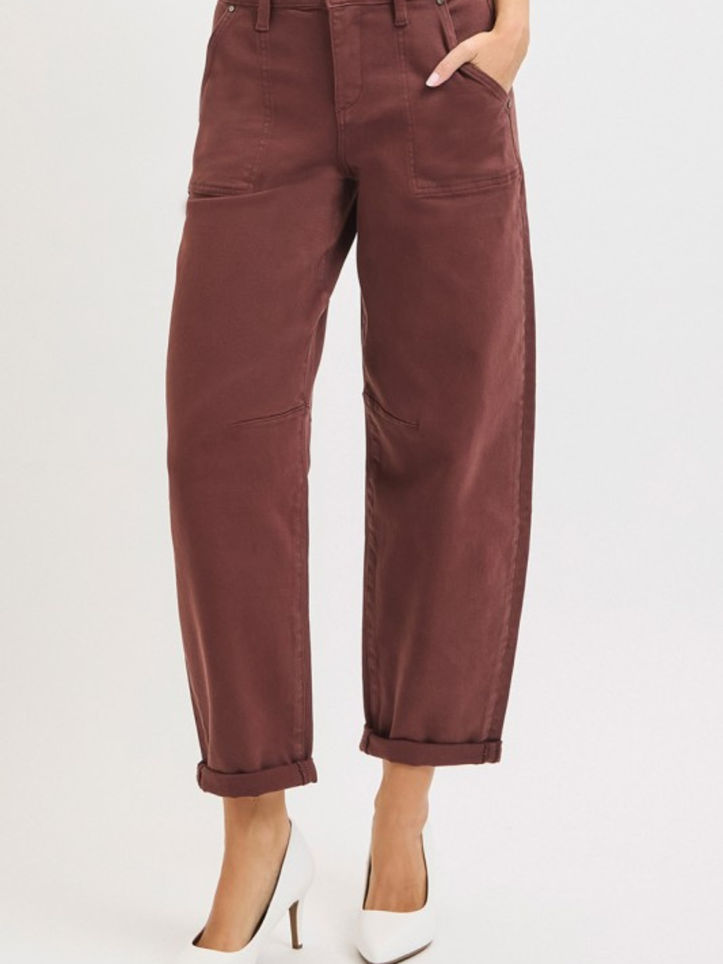 Rosie Brown Barrel Denim