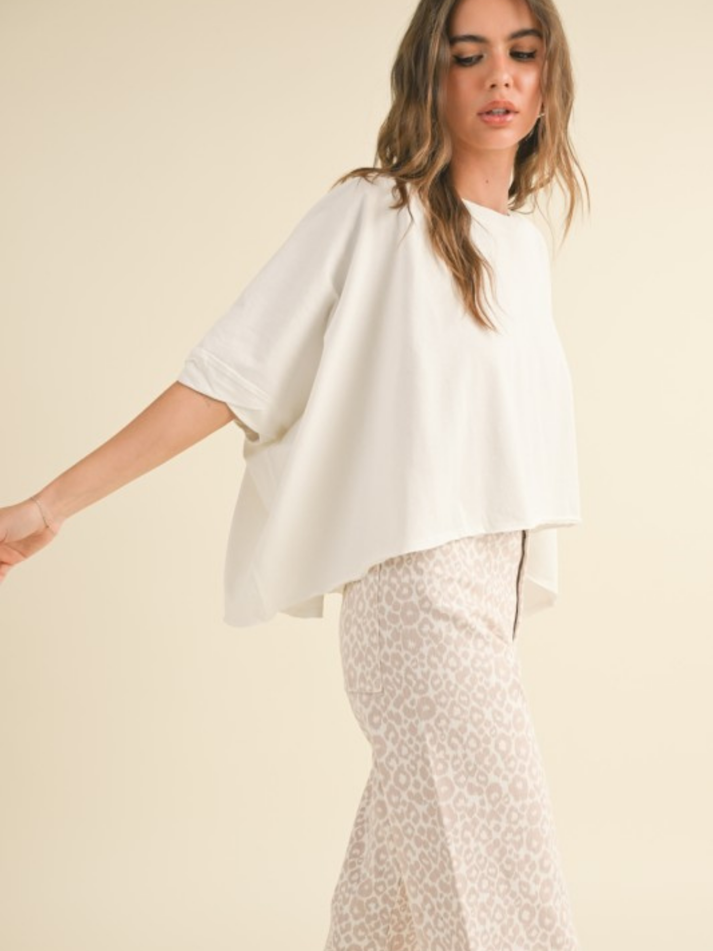 Oversize Cotton Tee - Mimi & Rae