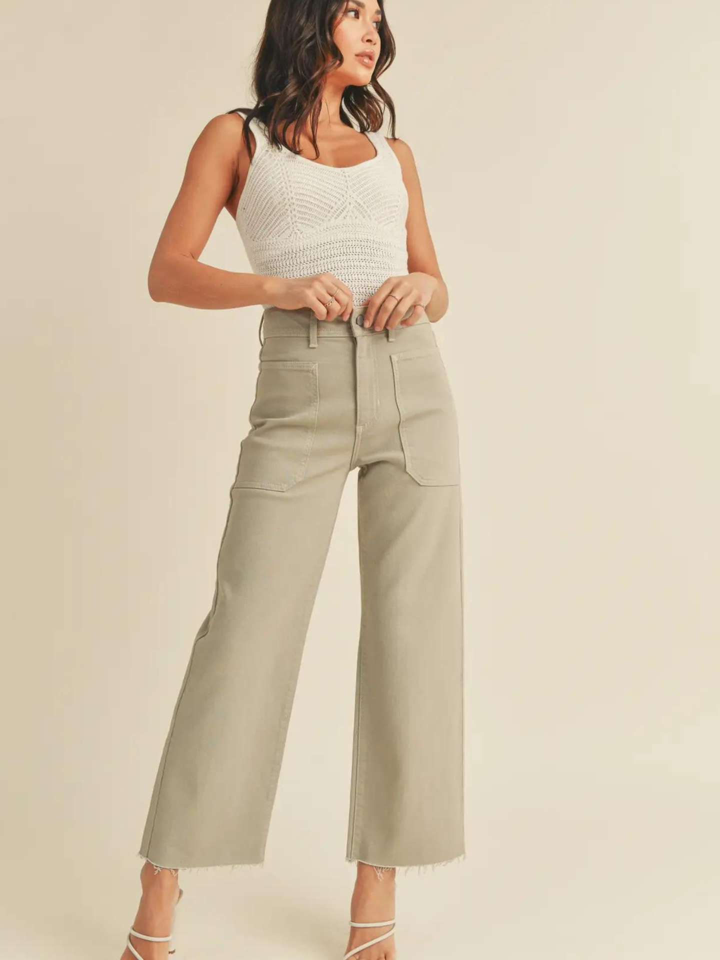 Nautical Wide Leg Jean