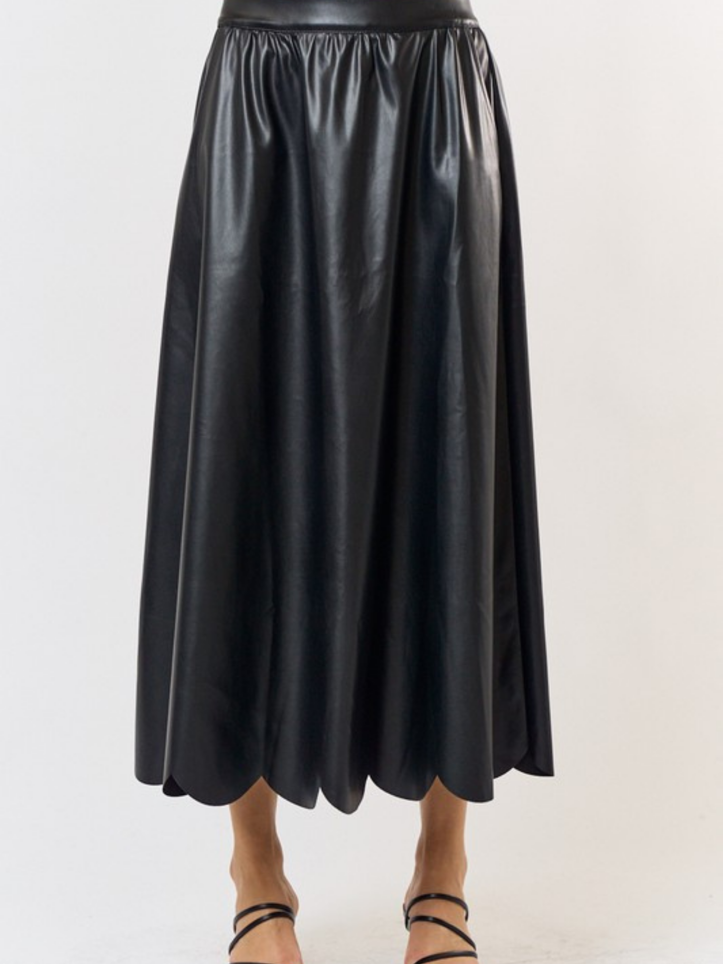 Scalloped Maxi Skirt - Mimi & Rae