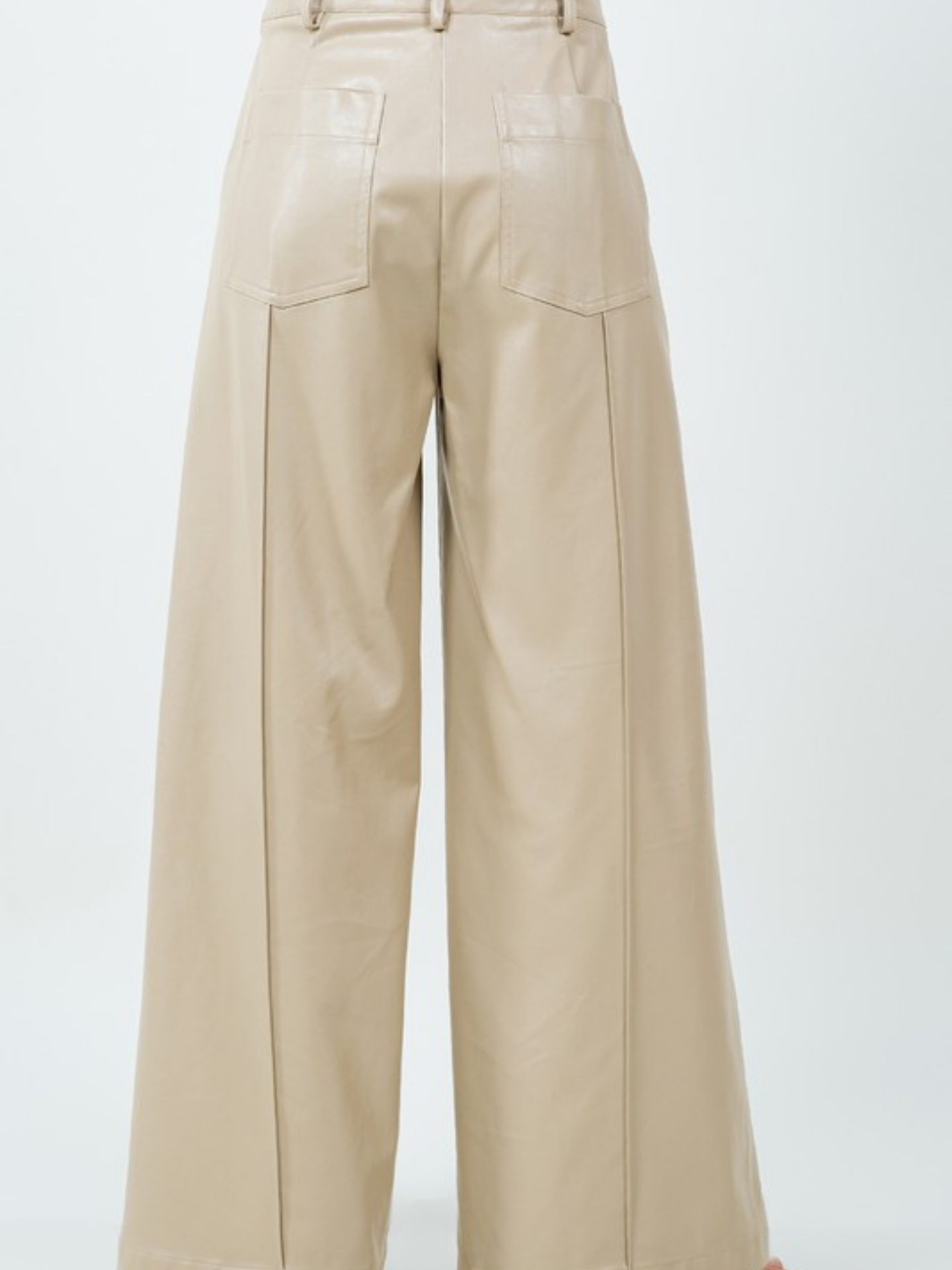 Faux Leather Trousers