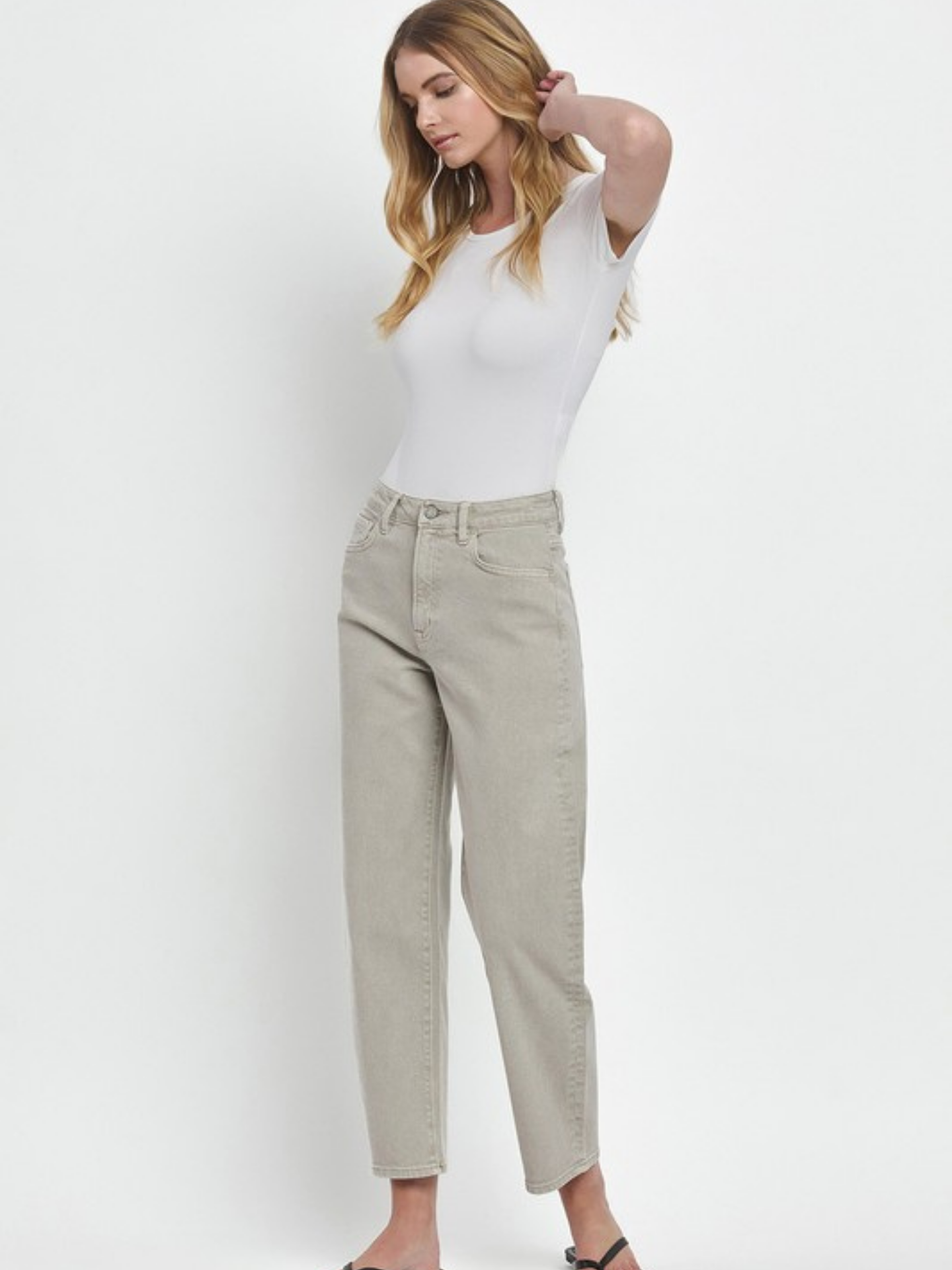 Slim Barrel Leg Jean - Mimi & Rae