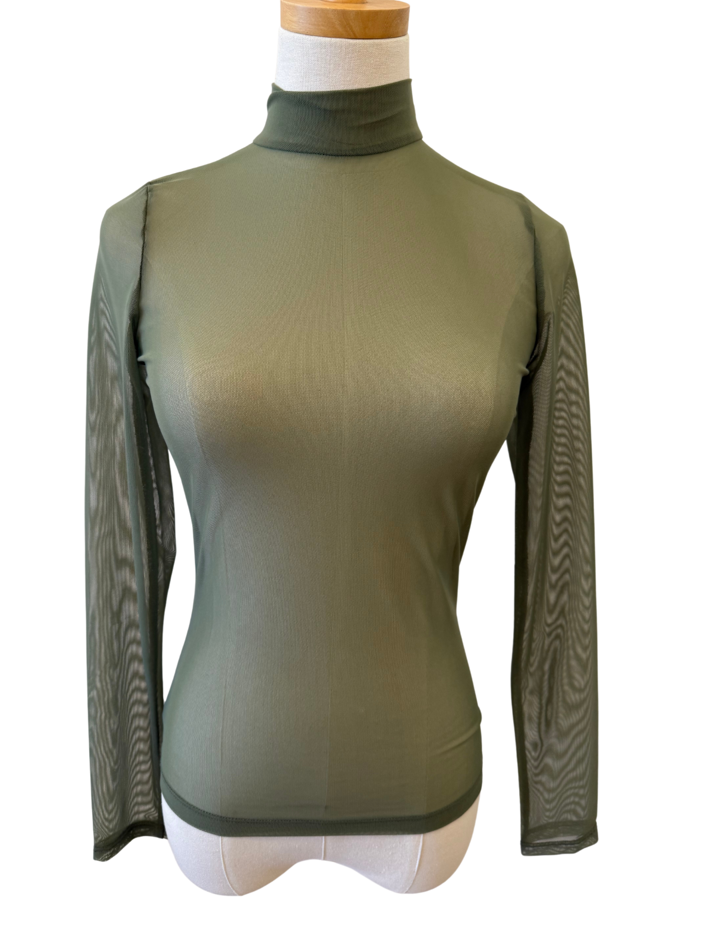 Mesh Mockneck Top - Mimi & Rae