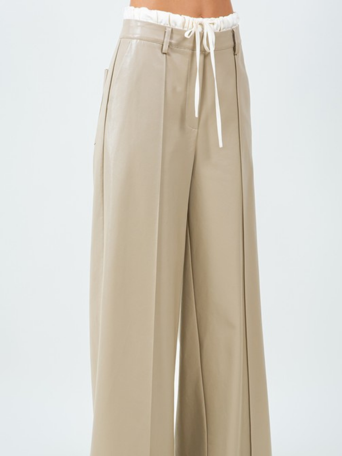 Faux Leather Trousers