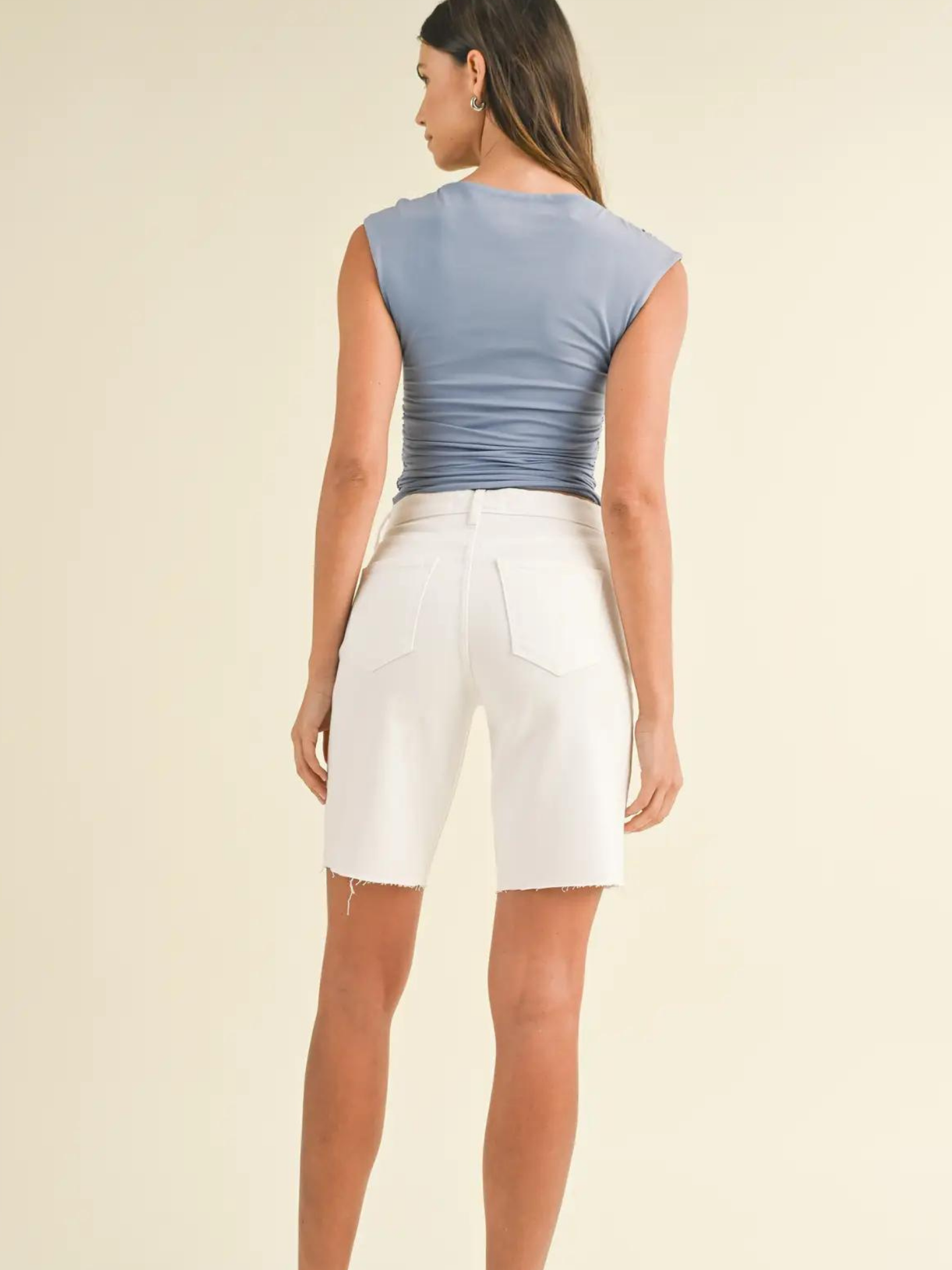 Bermuda Shorts White - Mimi & Rae