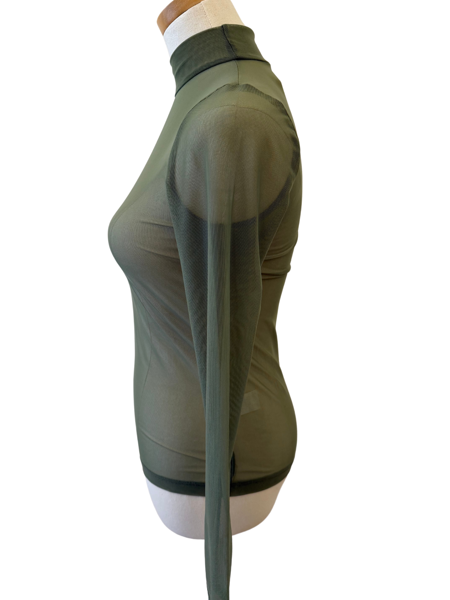Mesh Mockneck Top - Mimi & Rae