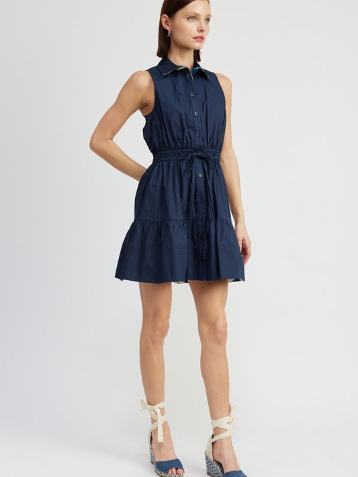 Collared Mini Dress - Mimi & Rae