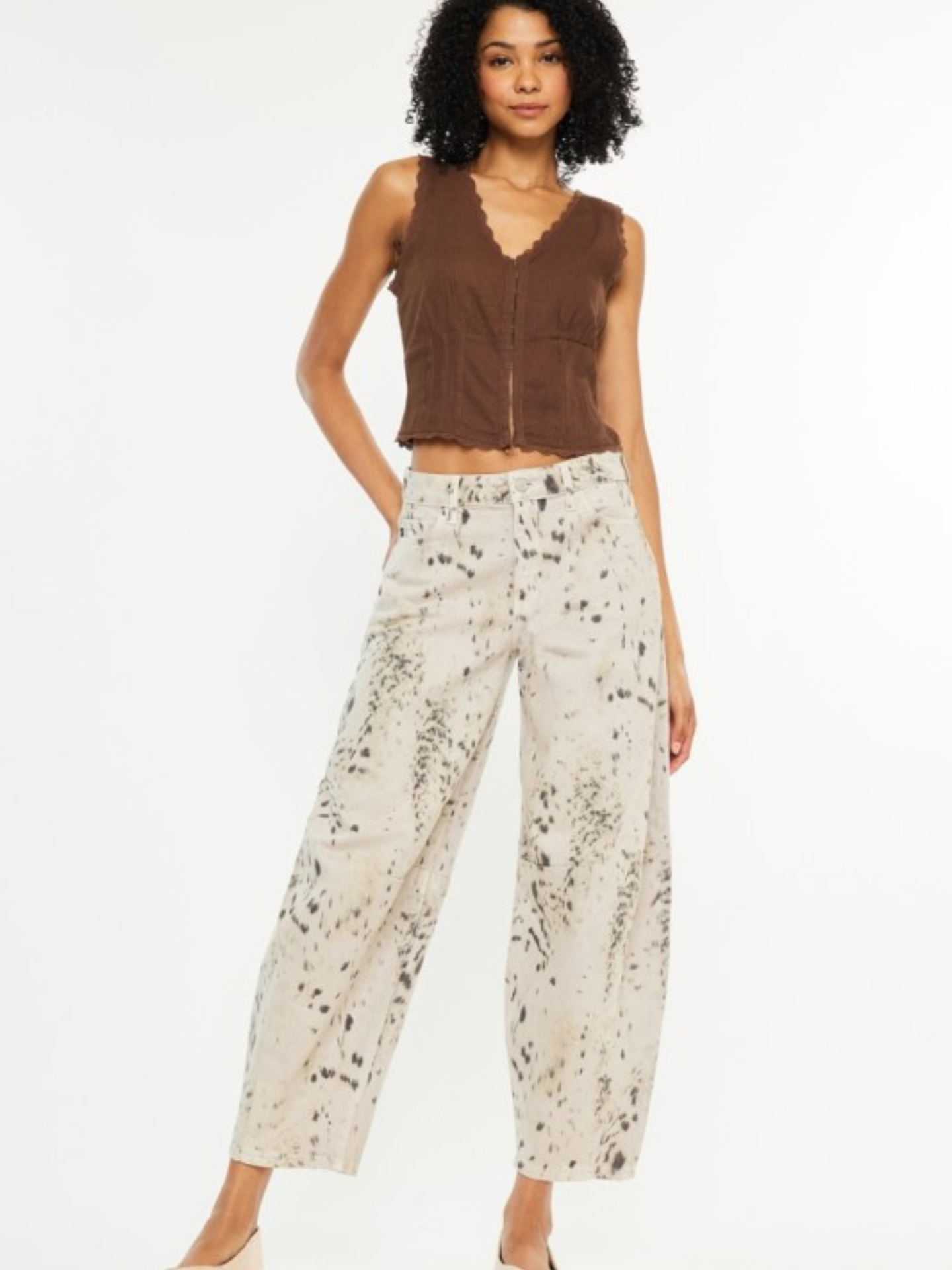 Printed Horseshoe Denim