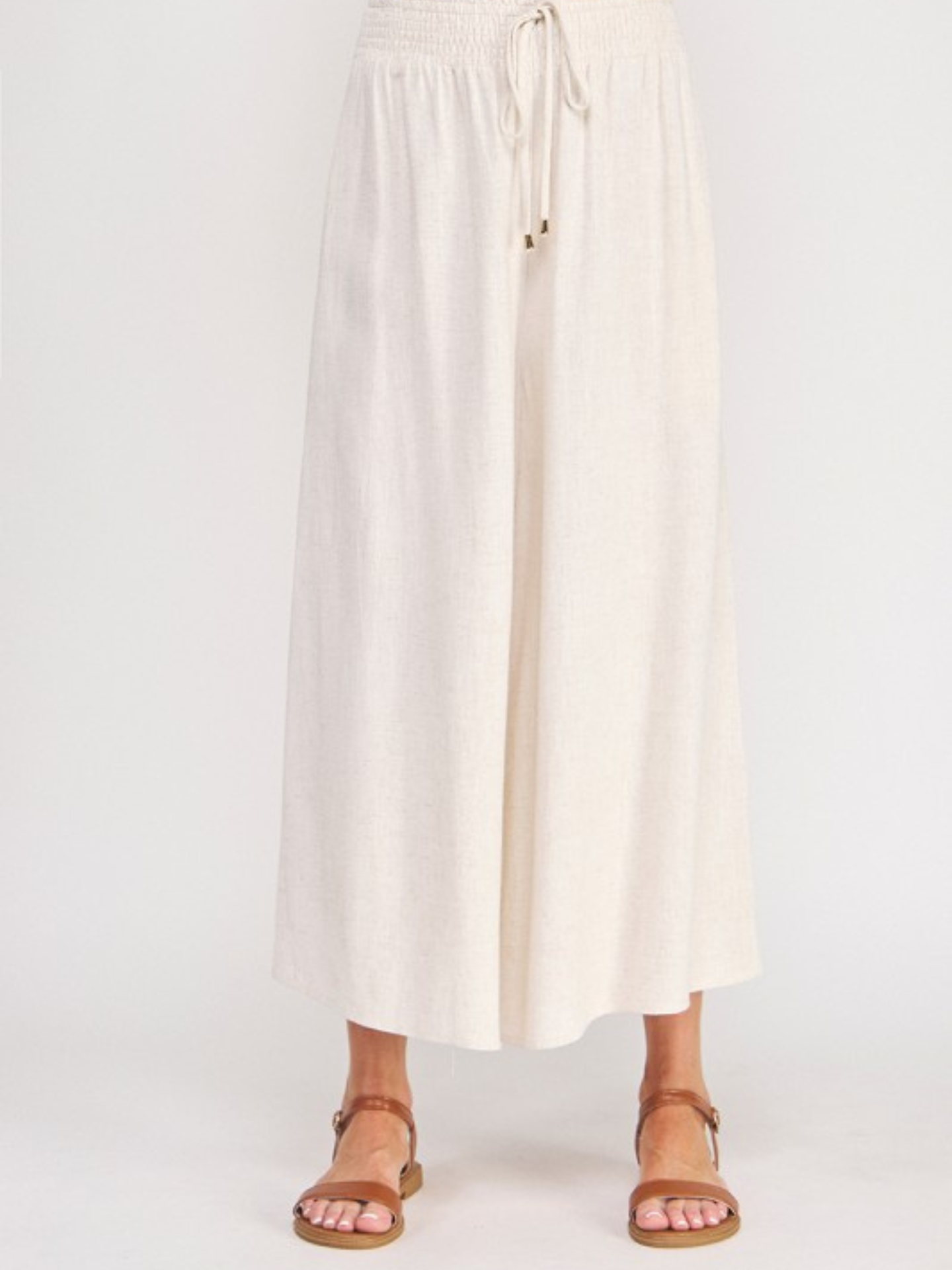 Healther Linen Pullon Pant - Mimi & Rae