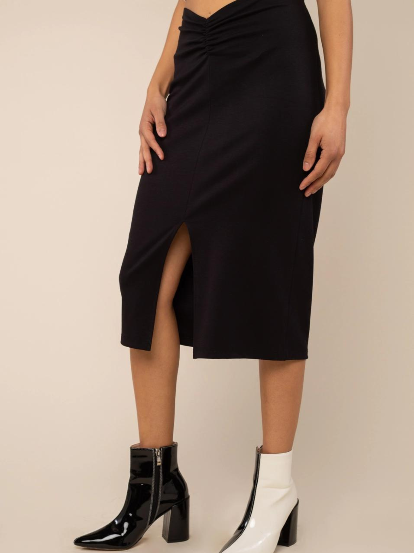 Ruched Jersey Skirt - Mimi & Rae
