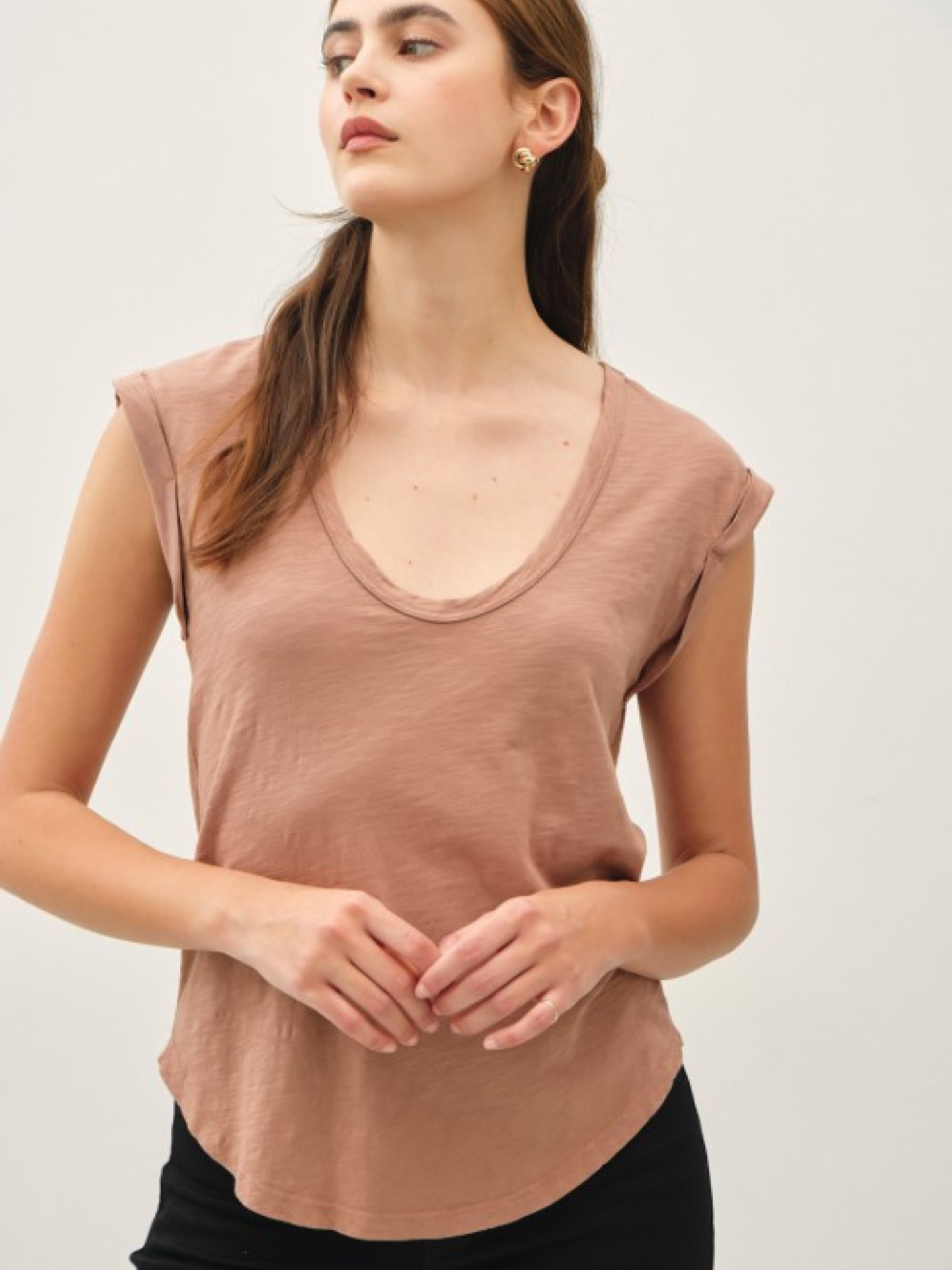 Annie Scoop Neck Tank - Mimi & Rae