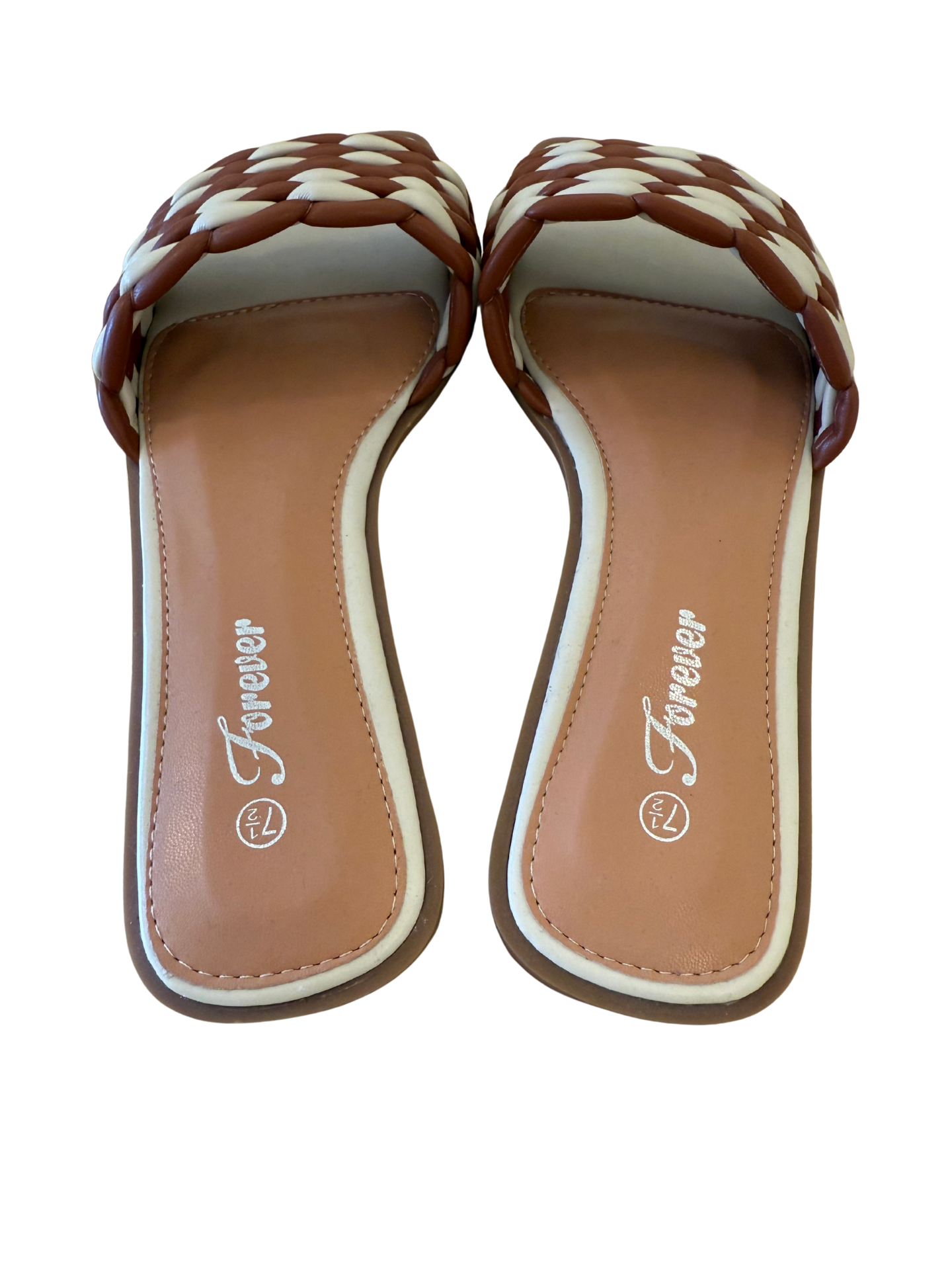 Woven Slide Sandals. - Mimi & Rae