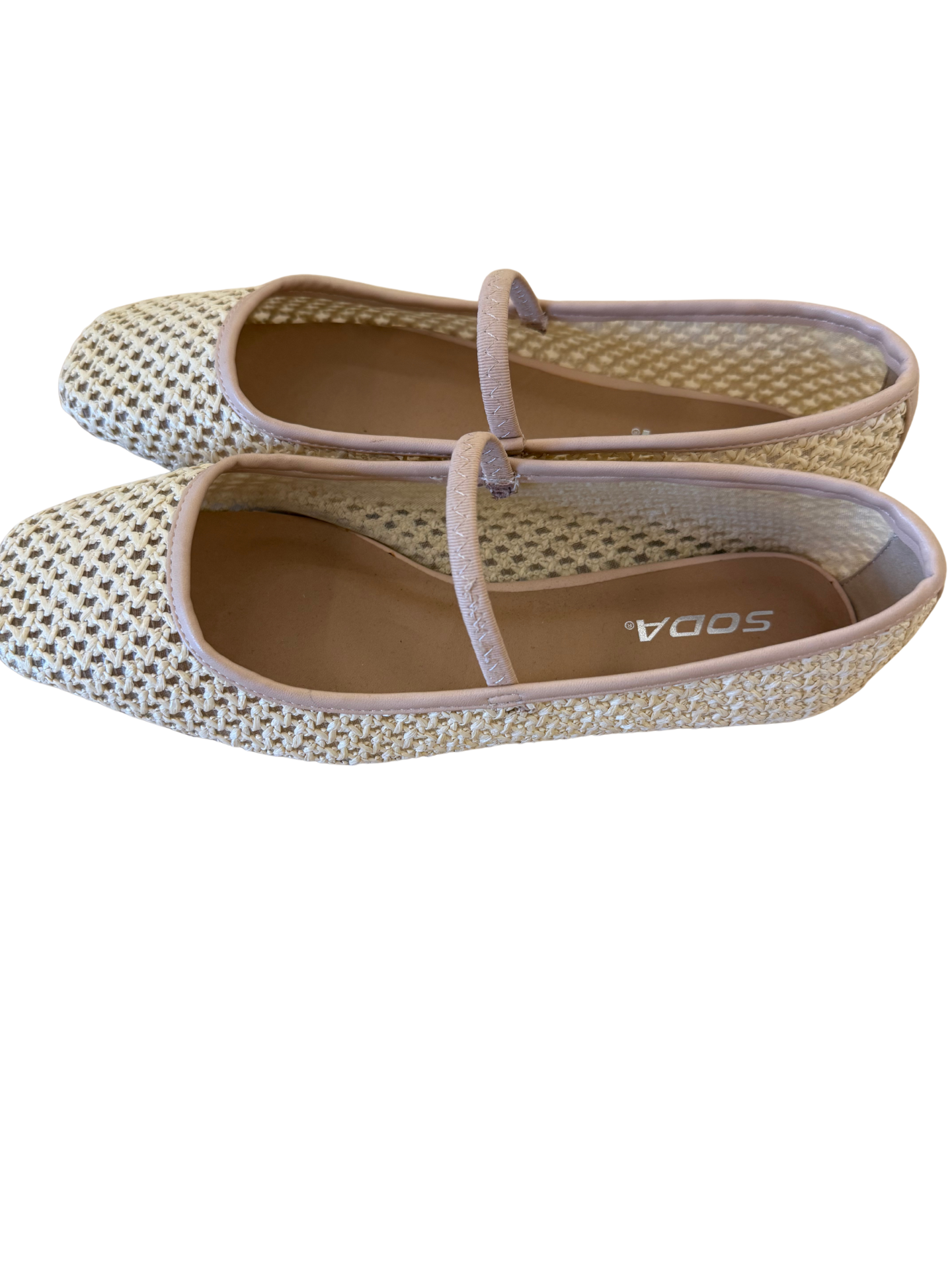 Woven Mary Jane Flats - Mimi & Rae