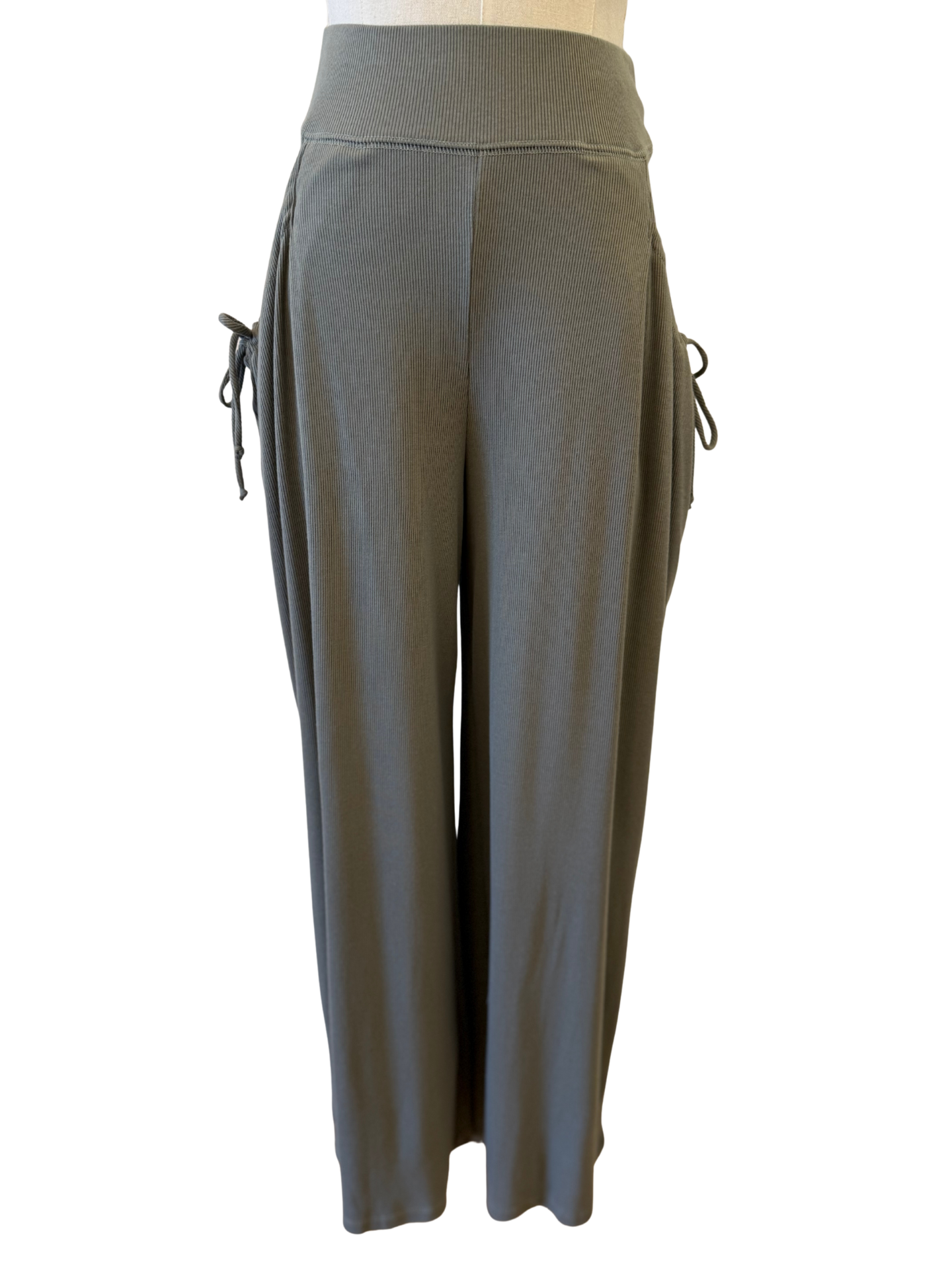 Wide Leg Pant with Pocket Ties - Mimi & Rae