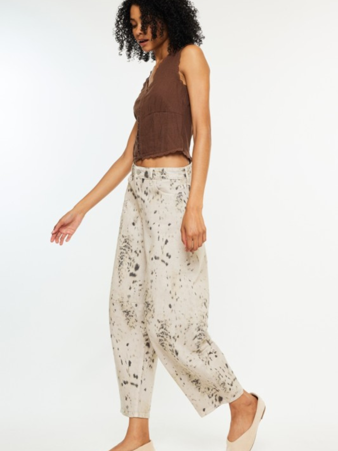 Printed Horseshoe Denim