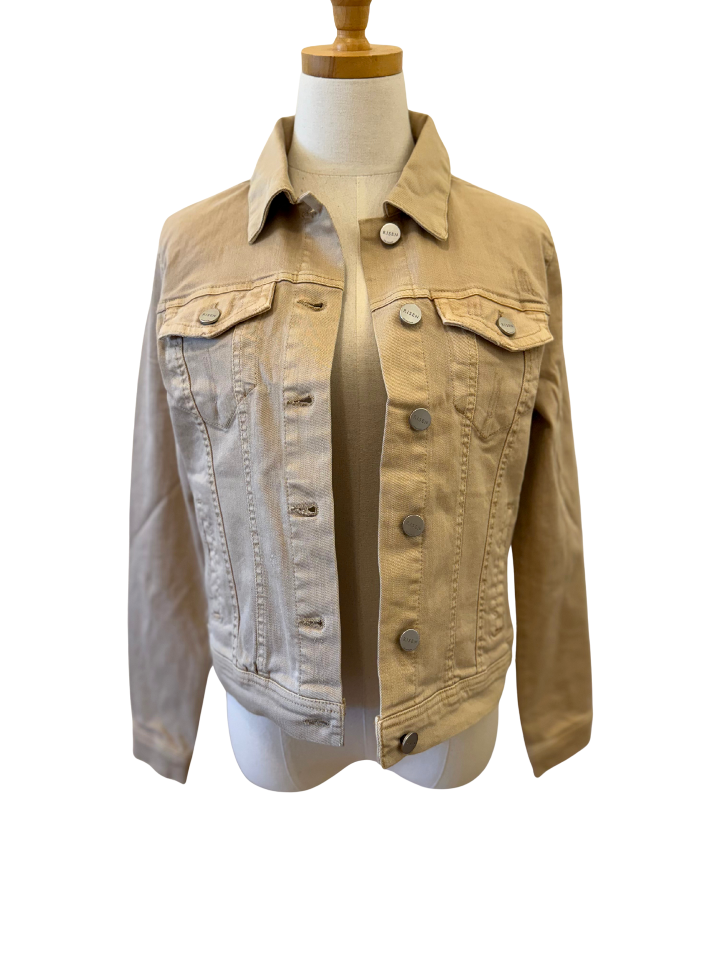 Beige Denim Jacket