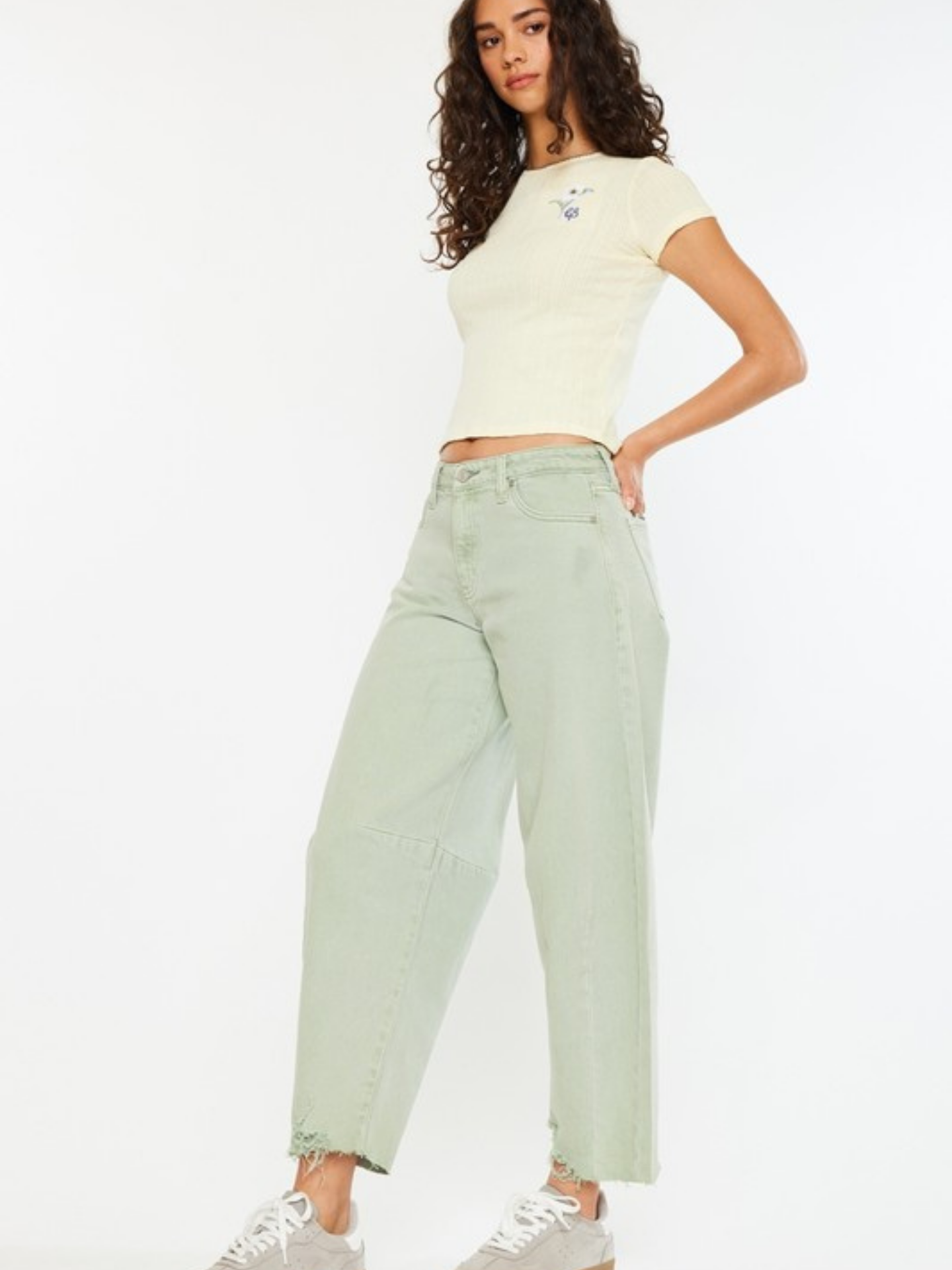 Pistachio Horsehoe Denim - Mimi & Rae