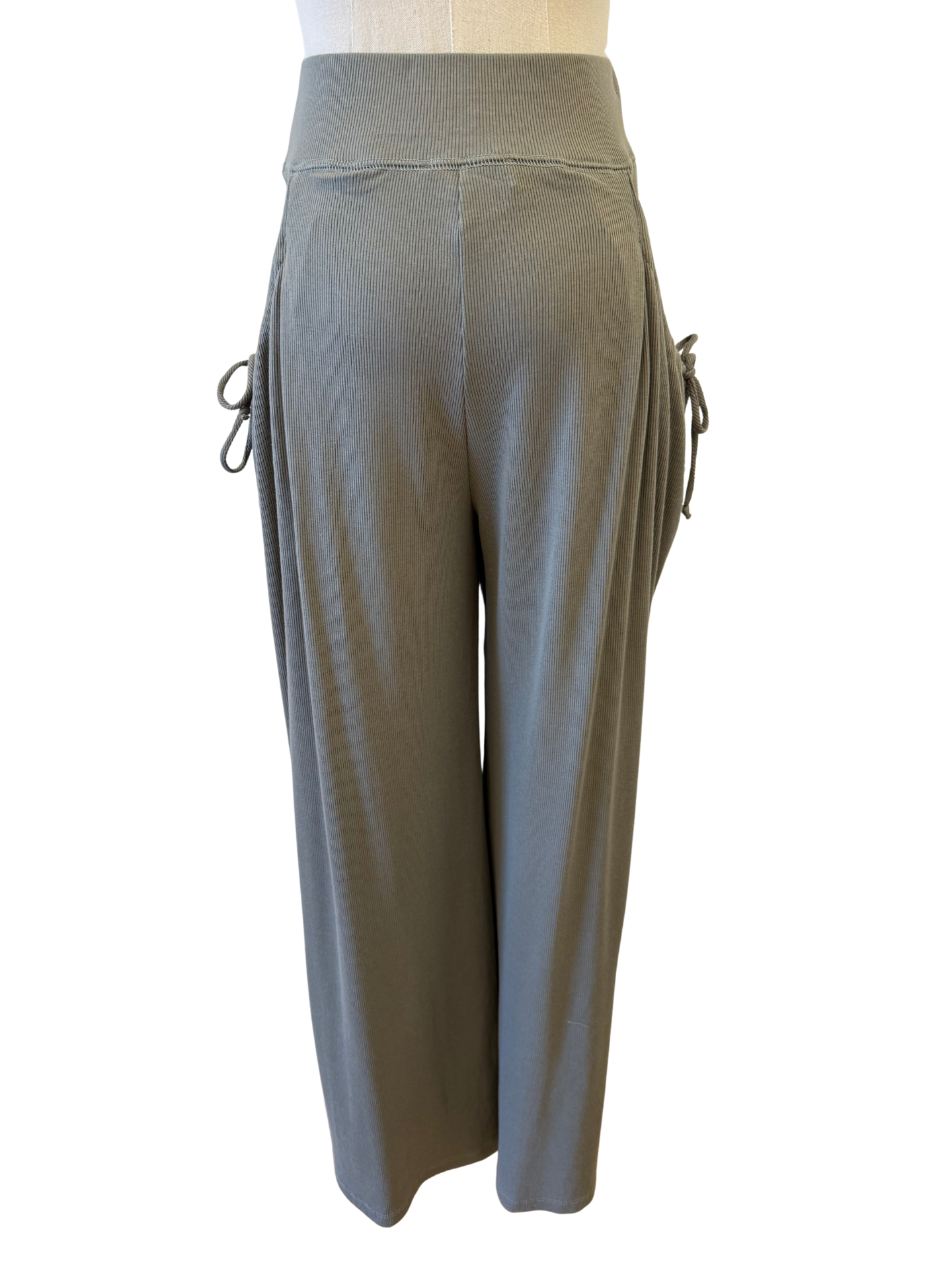 Wide Leg Pant with Pocket Ties - Mimi & Rae