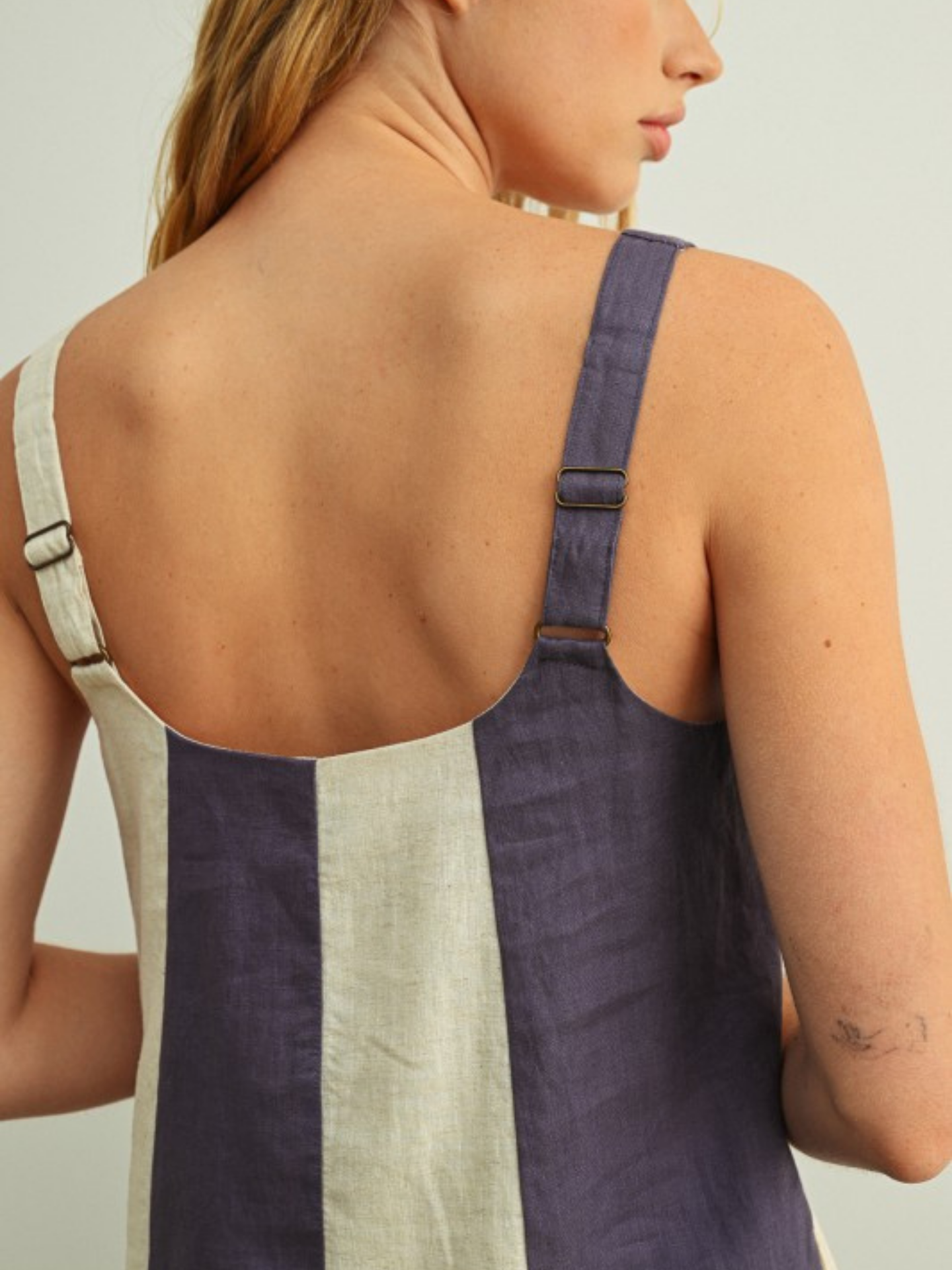 Striped Linen Dress - Mimi & Rae