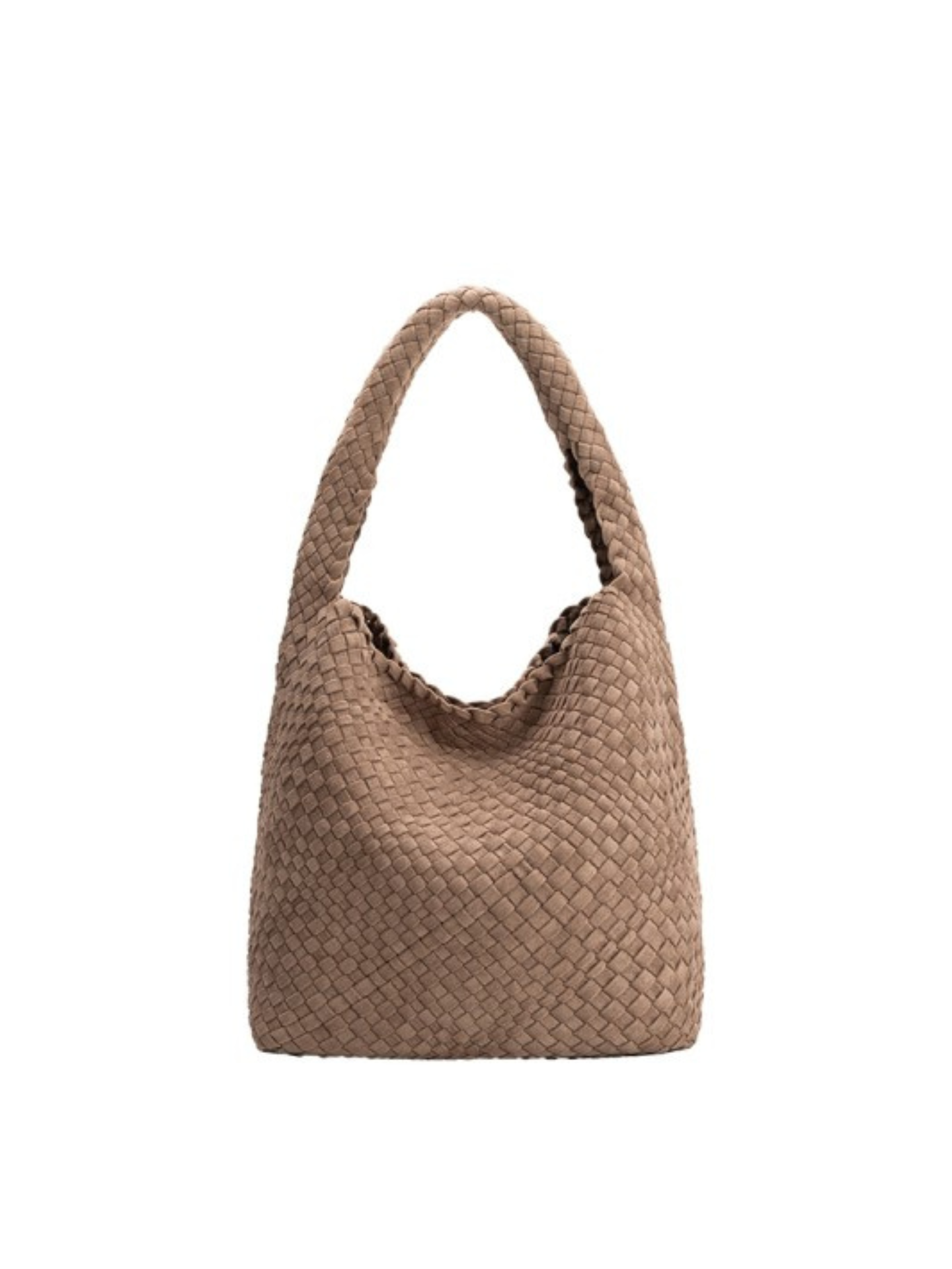 Johanna Faux Suede Shoulder Tote - Mimi & Rae