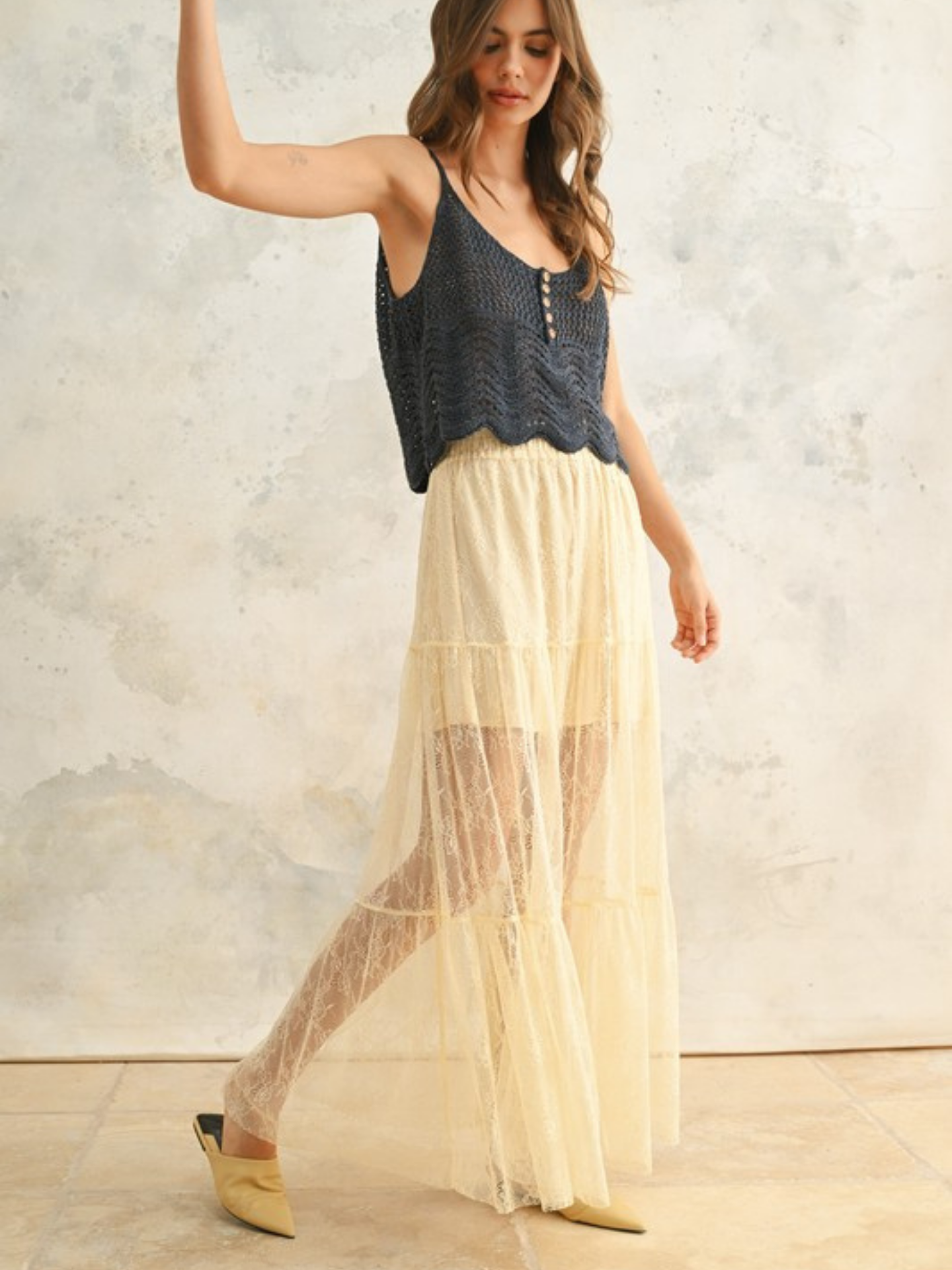 Crochet Knit Tank - Mimi & Rae