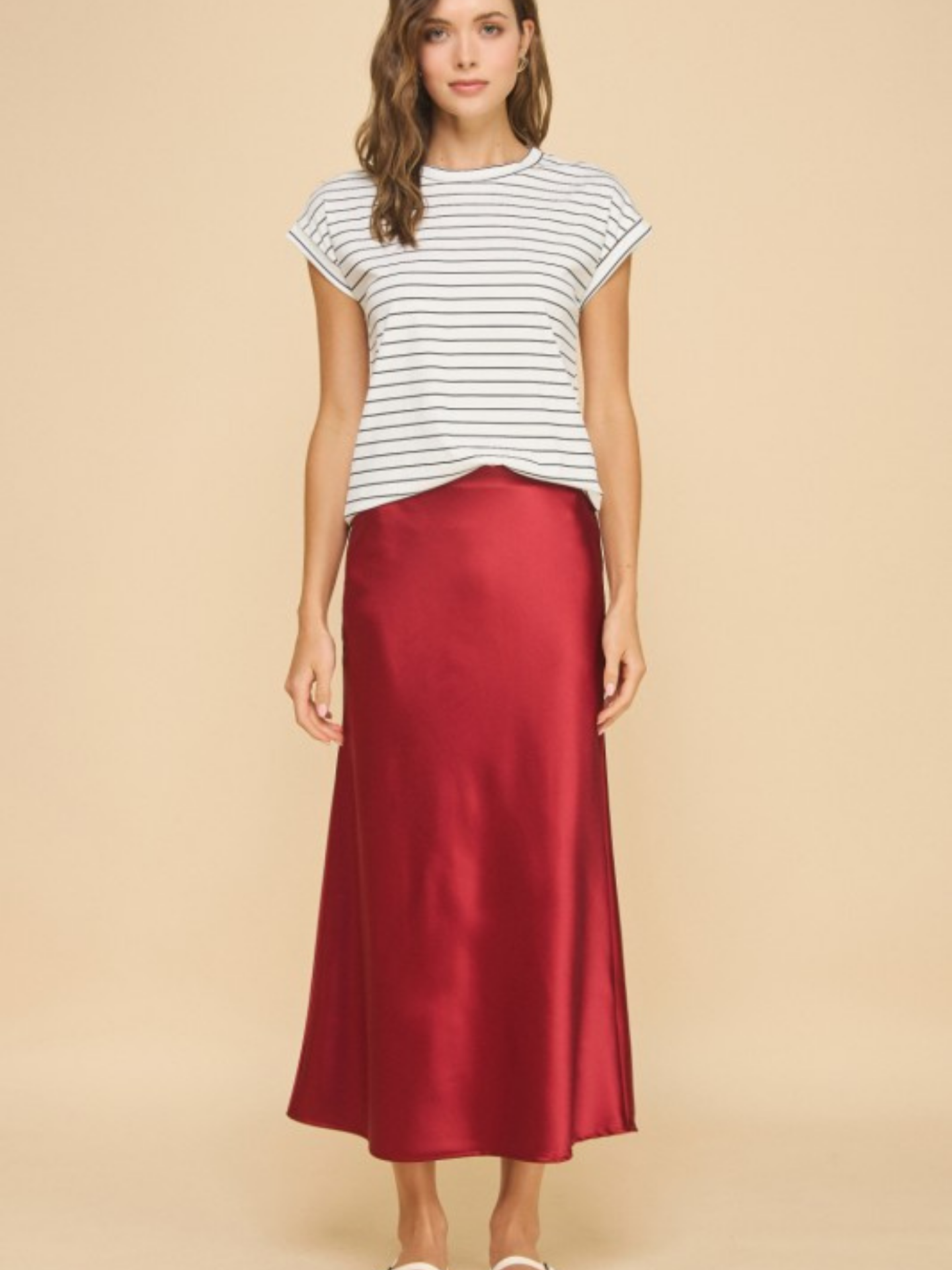 Midi Slip Skirt