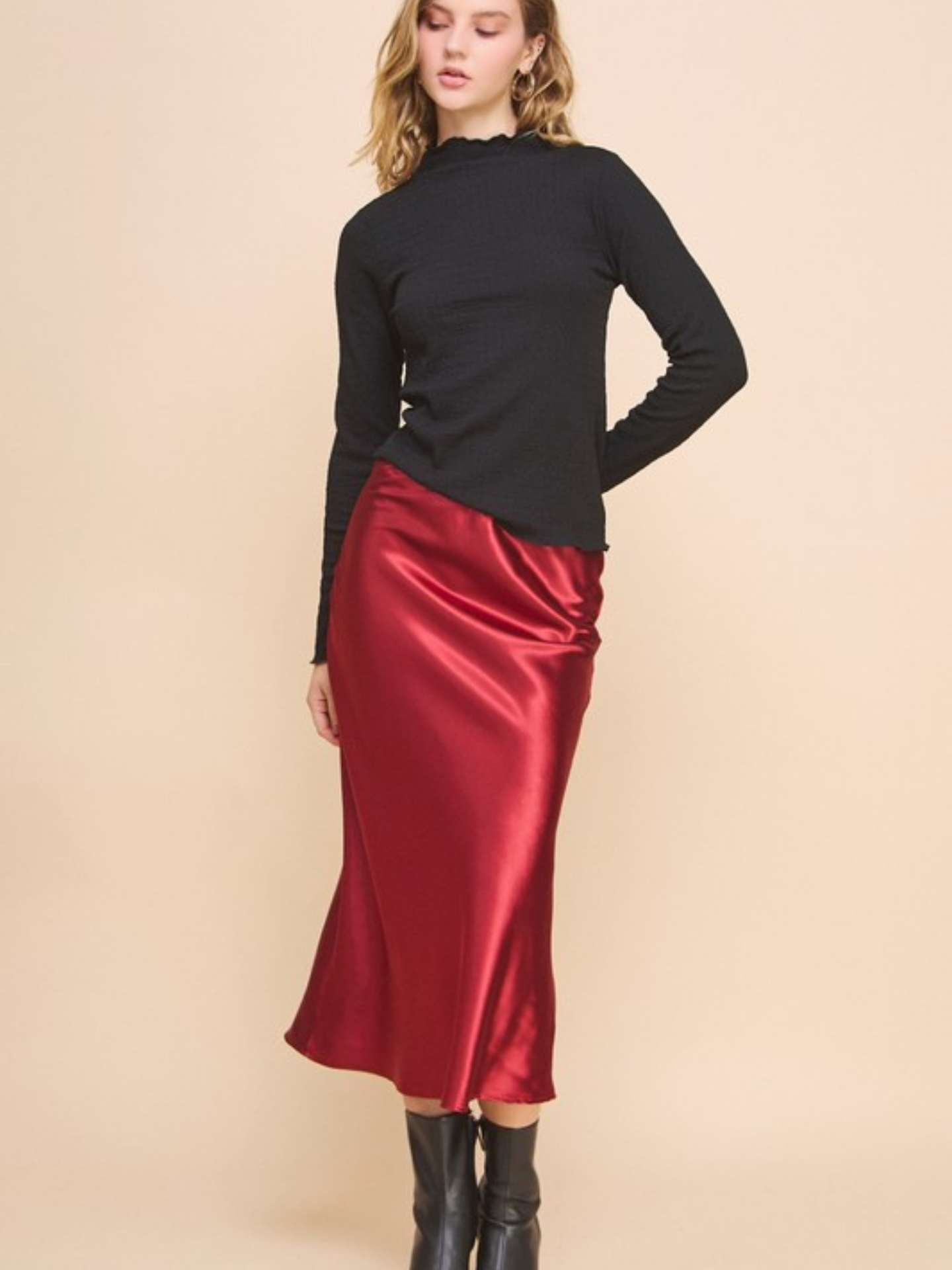 Midi Slip Skirt