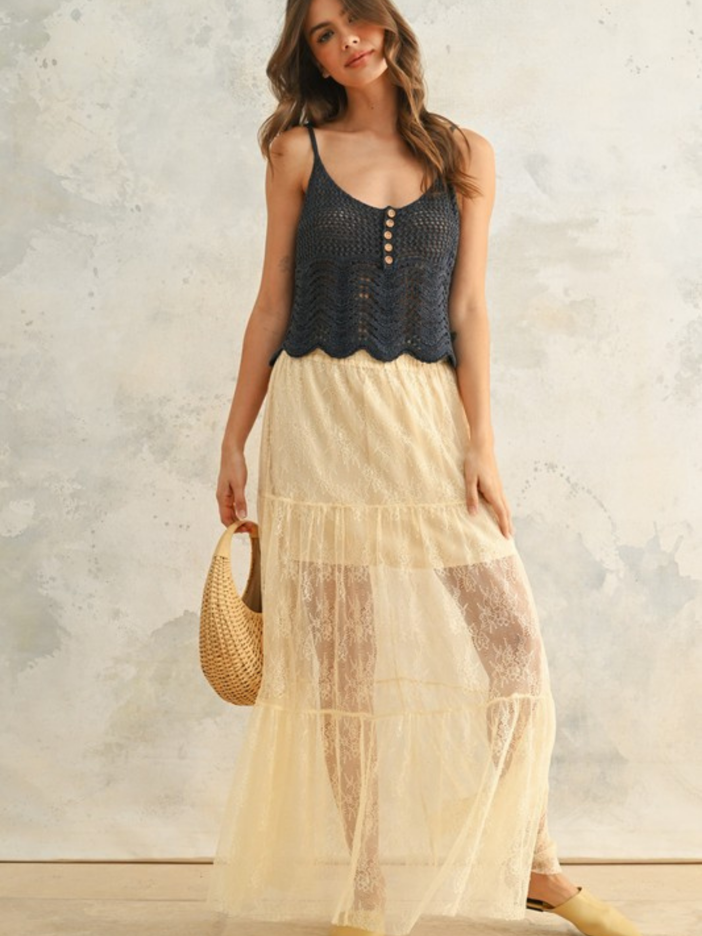 Crochet Knit Tank - Mimi & Rae