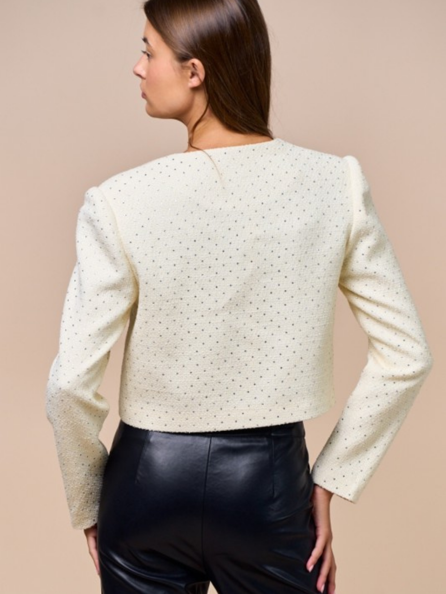 Tweed Rhinestone Jacket