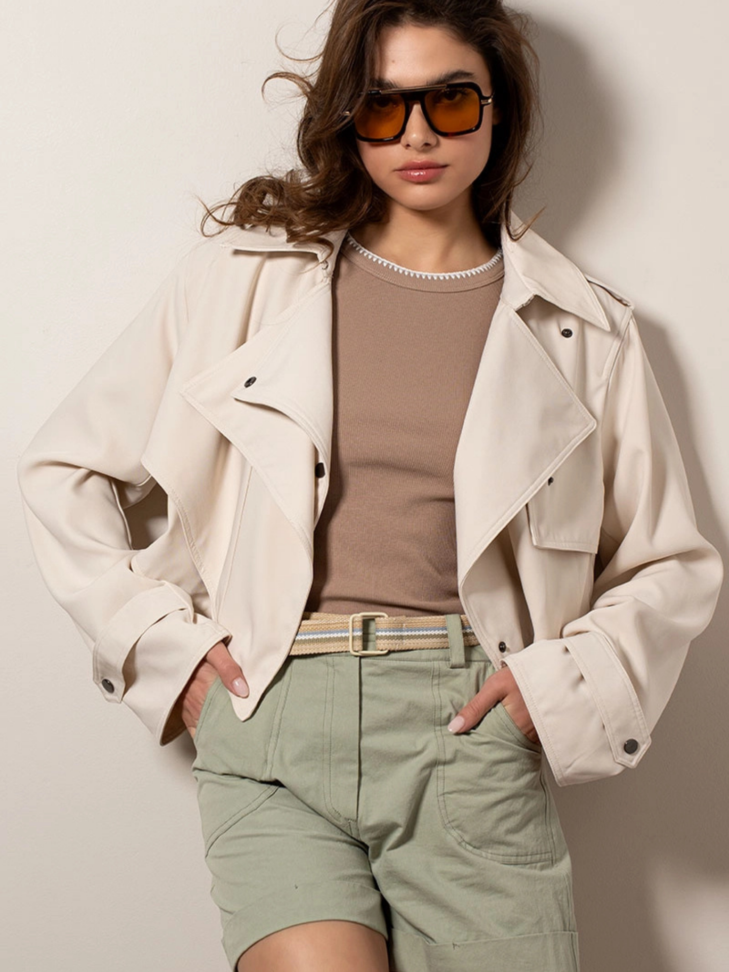 Cropped Trench - Mimi & Rae