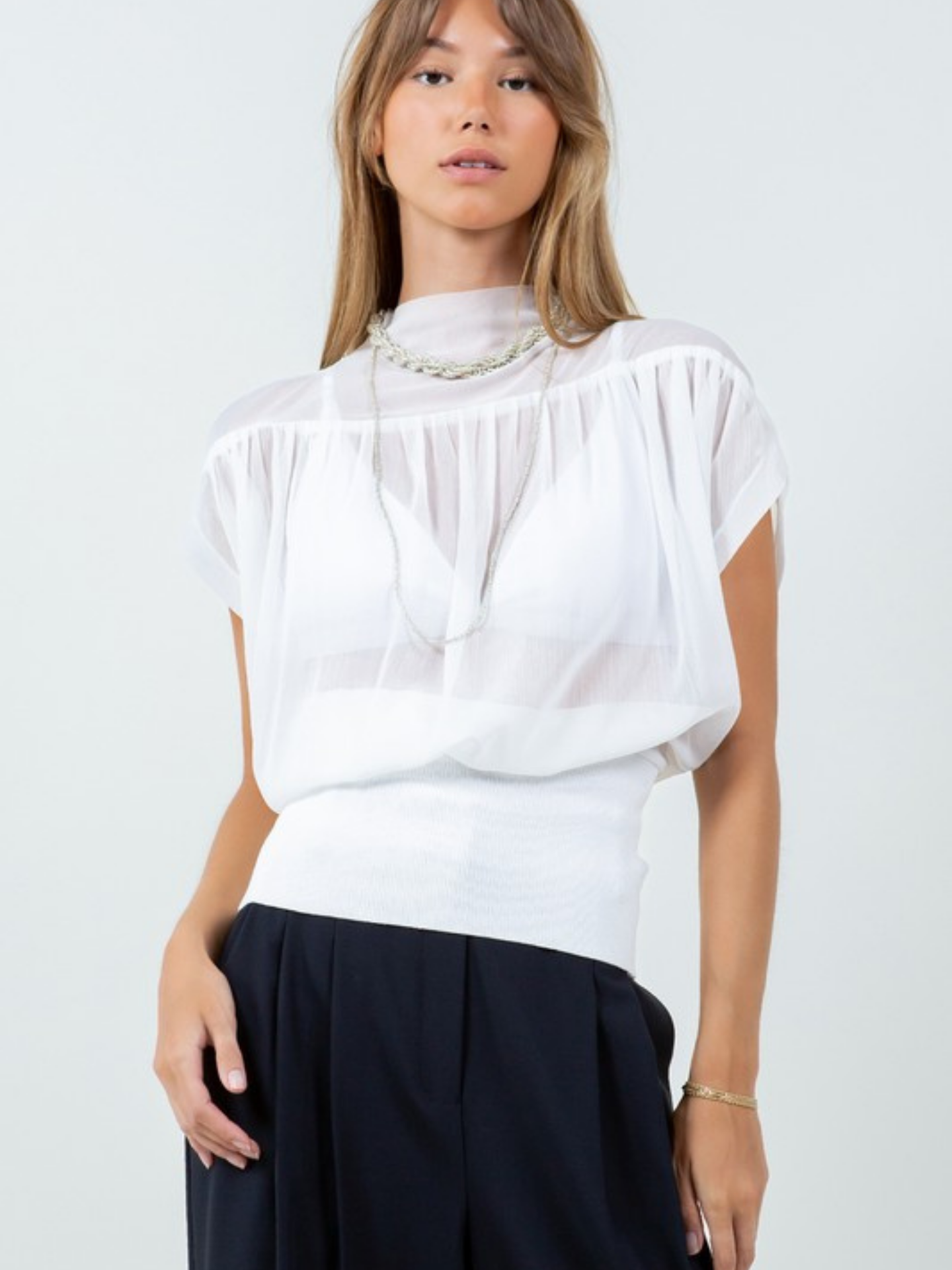 Sheer Blouse - Mimi & Rae