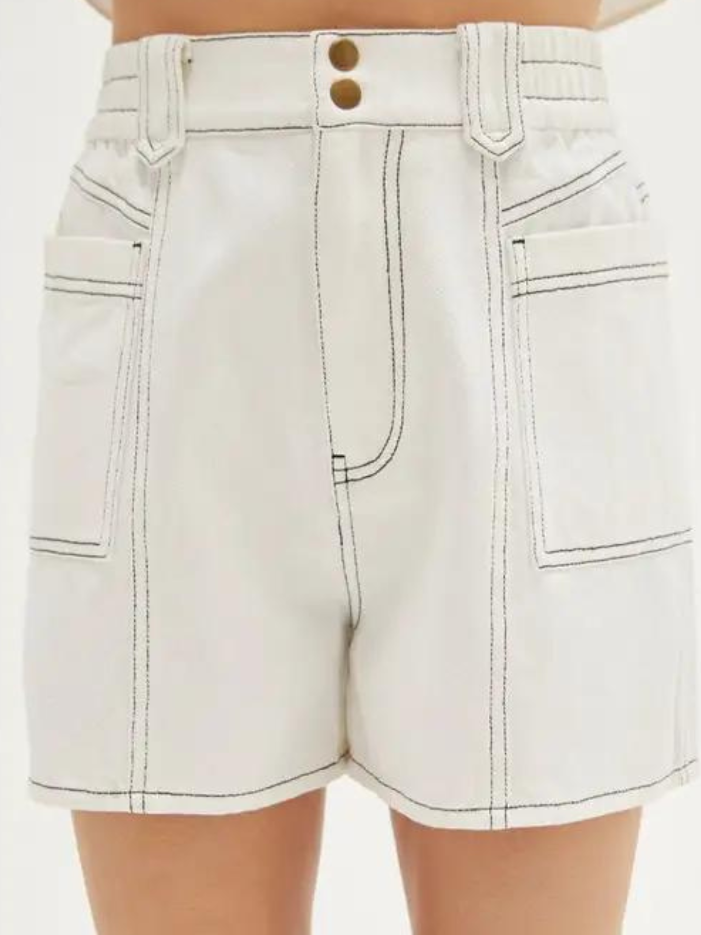 Contrast Stitch Shorts