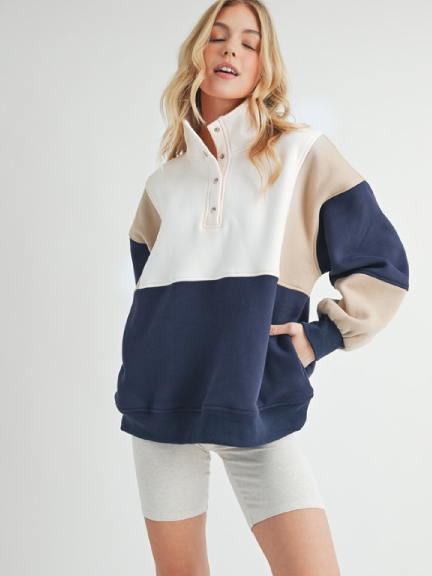 Colorblock Pullover - Mimi & Rae