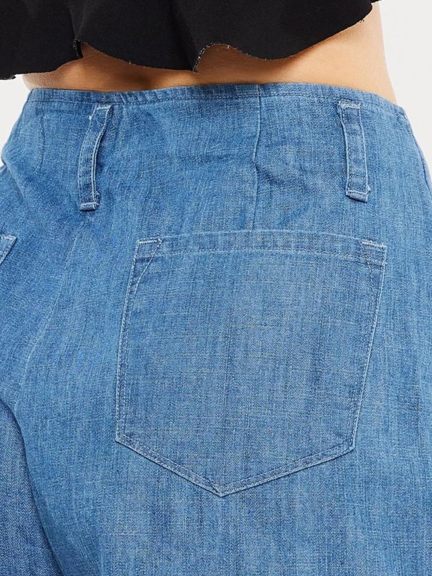 Blue Linen Shorts - Mimi & Rae