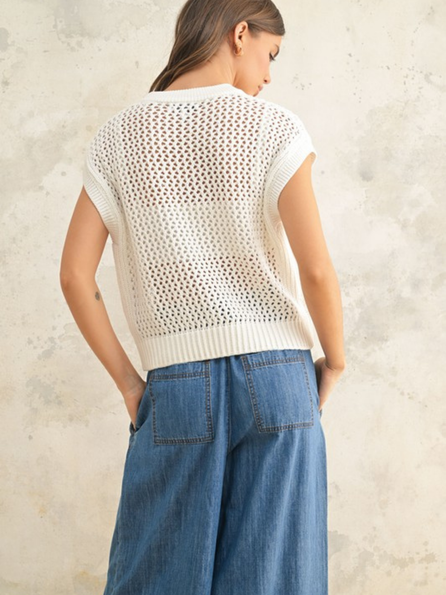 Crochet Knitted Top - Mimi & Rae