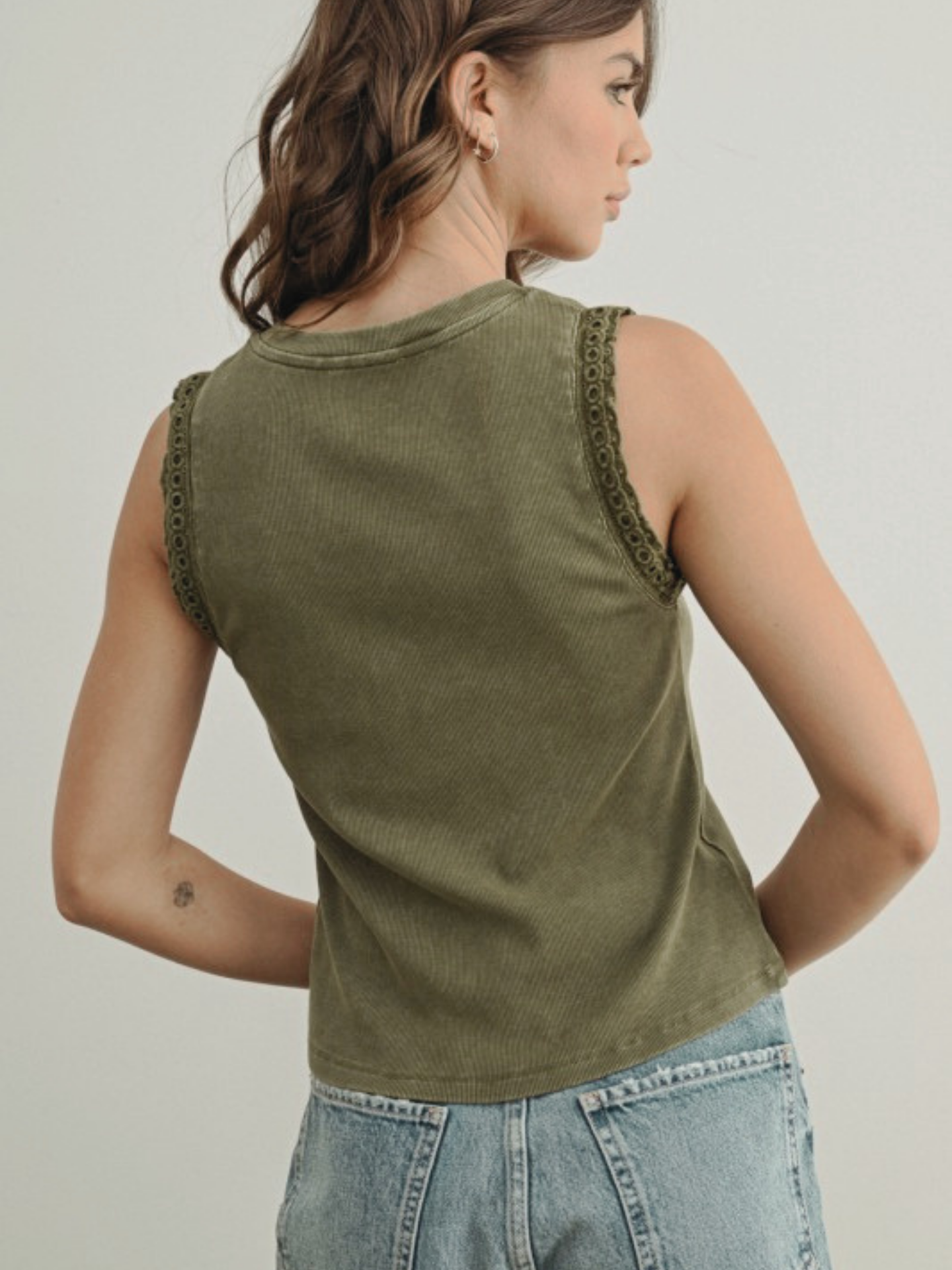 Mabel Crochet Ruffle Tank
