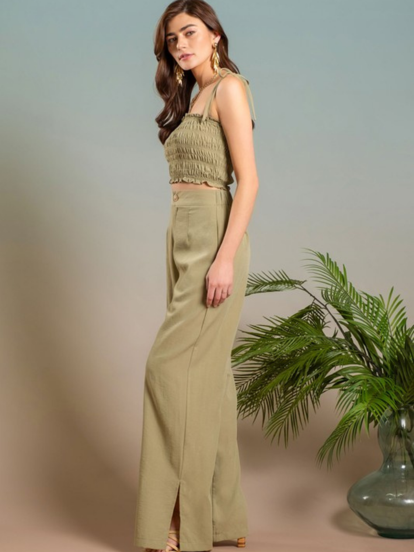 Wide Split Leg Pants - Mimi & Rae