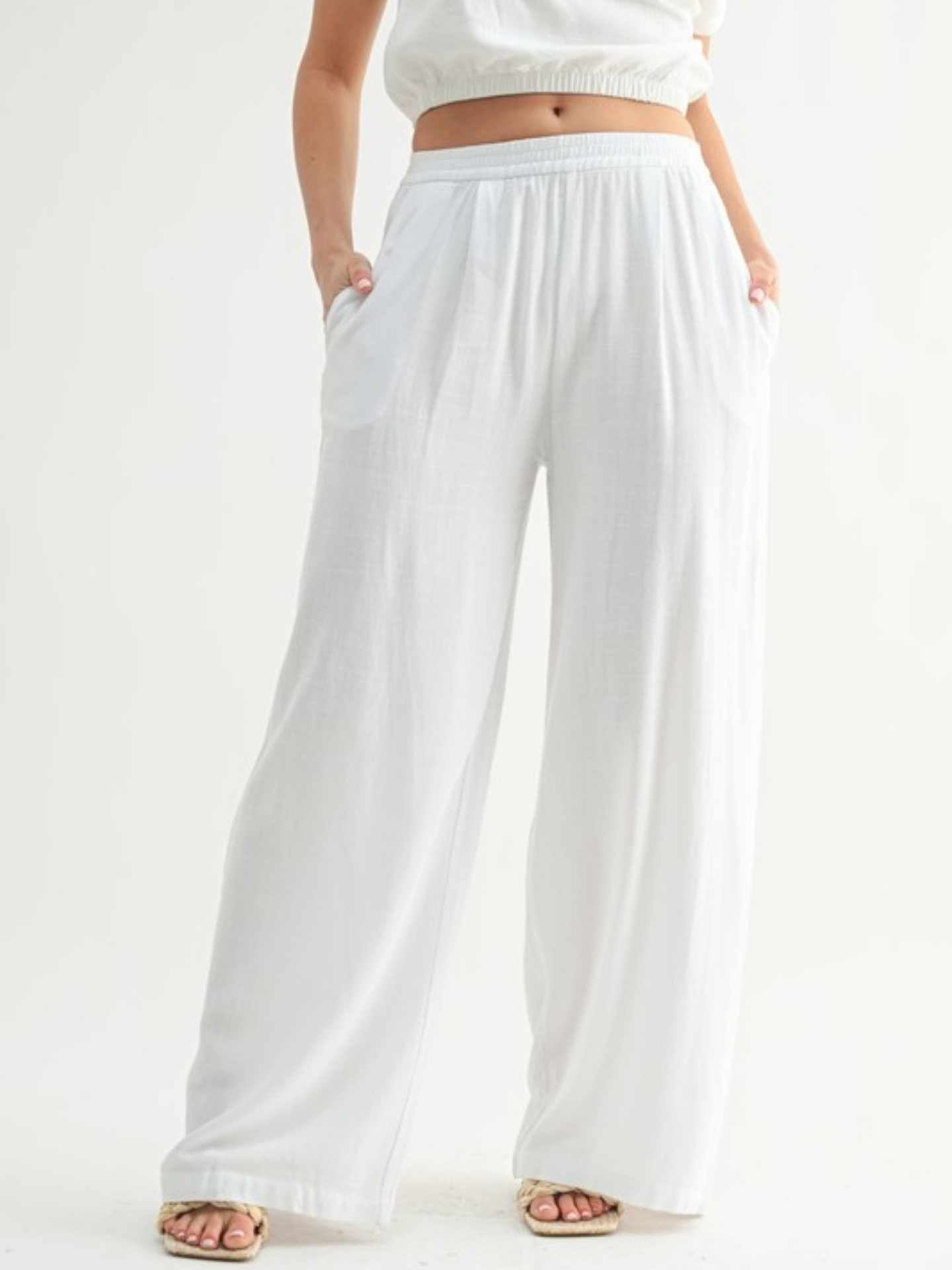 Even Wide Leg Pant Size Large - Mimi & Rae