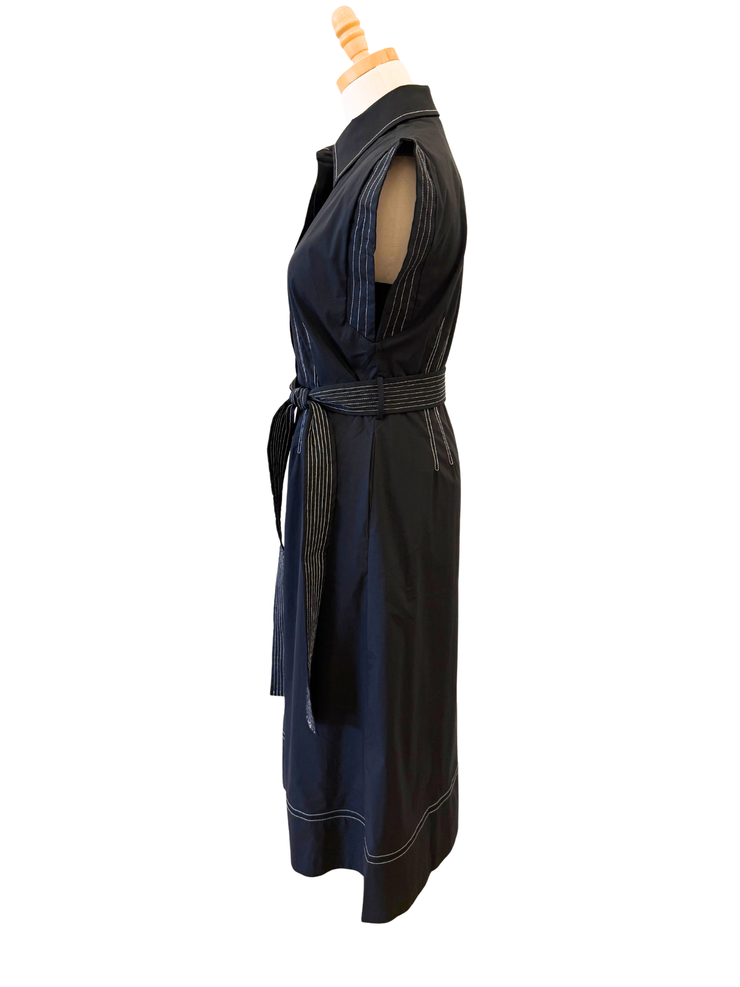 Contrast Stitch Midi Dress - Mimi & Rae
