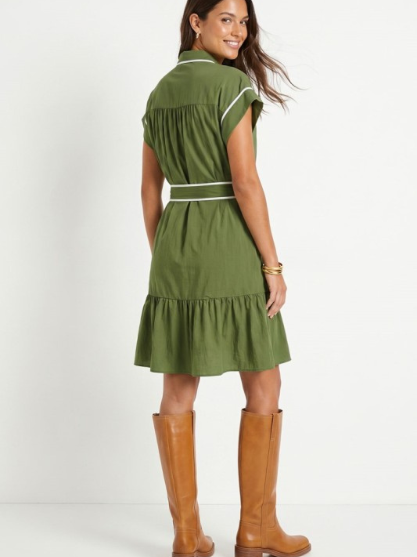 Piping Hem Mini Dress