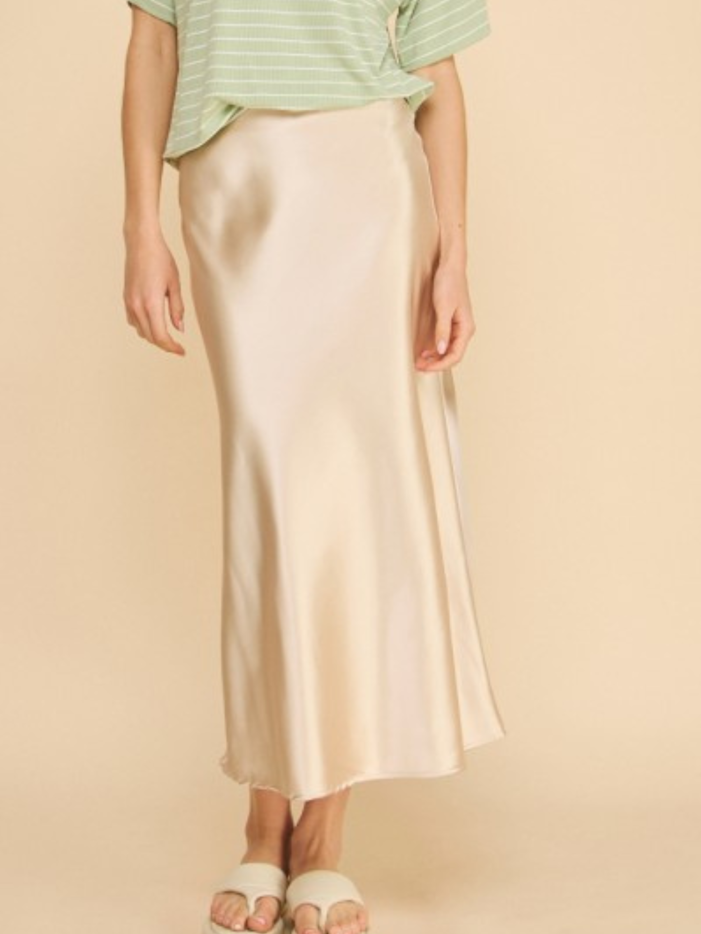 Taupe Slip Skirt