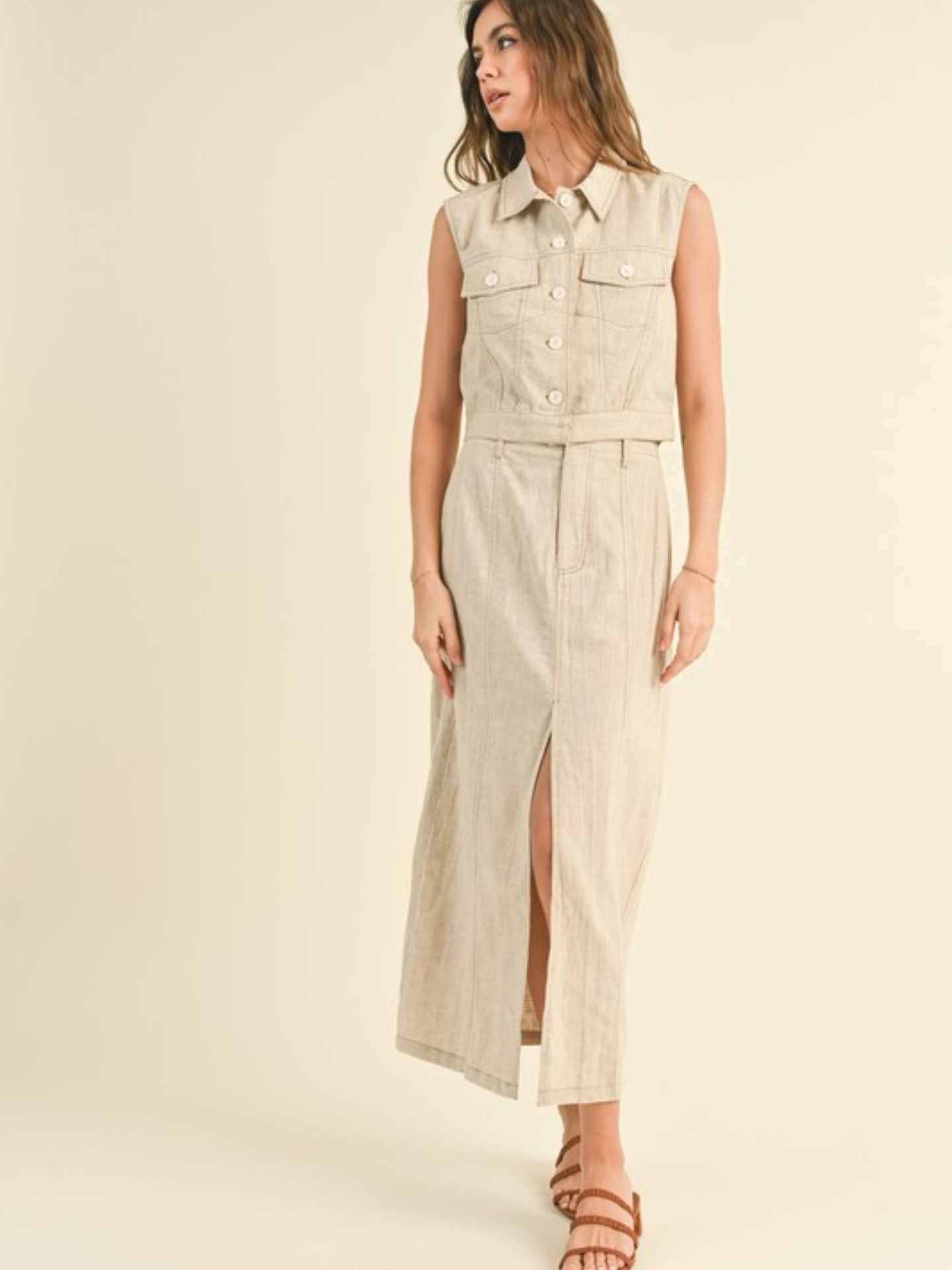 Linen Maxi Skirt - Mimi & Rae