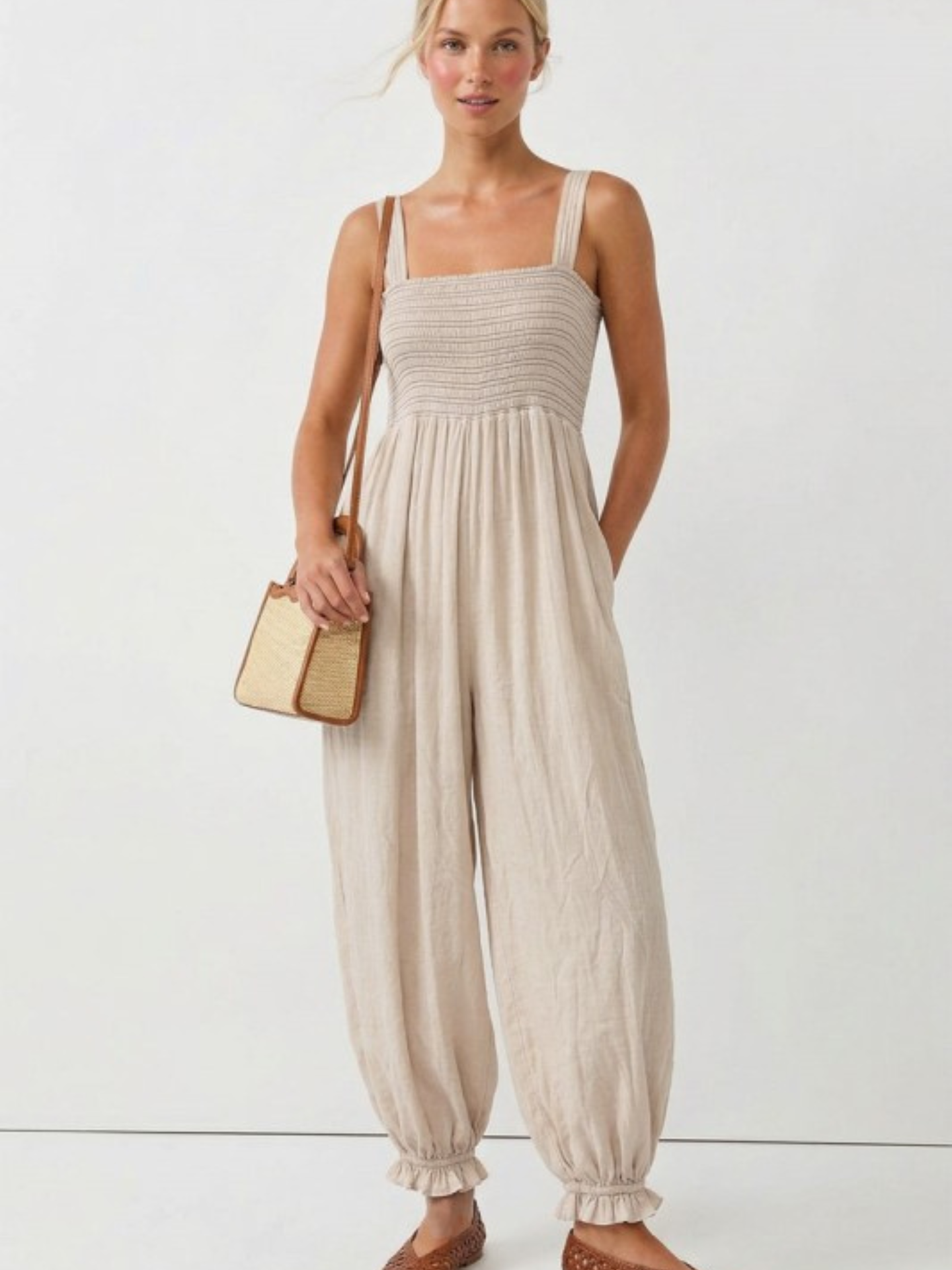Ella Smocked Jumpsuit