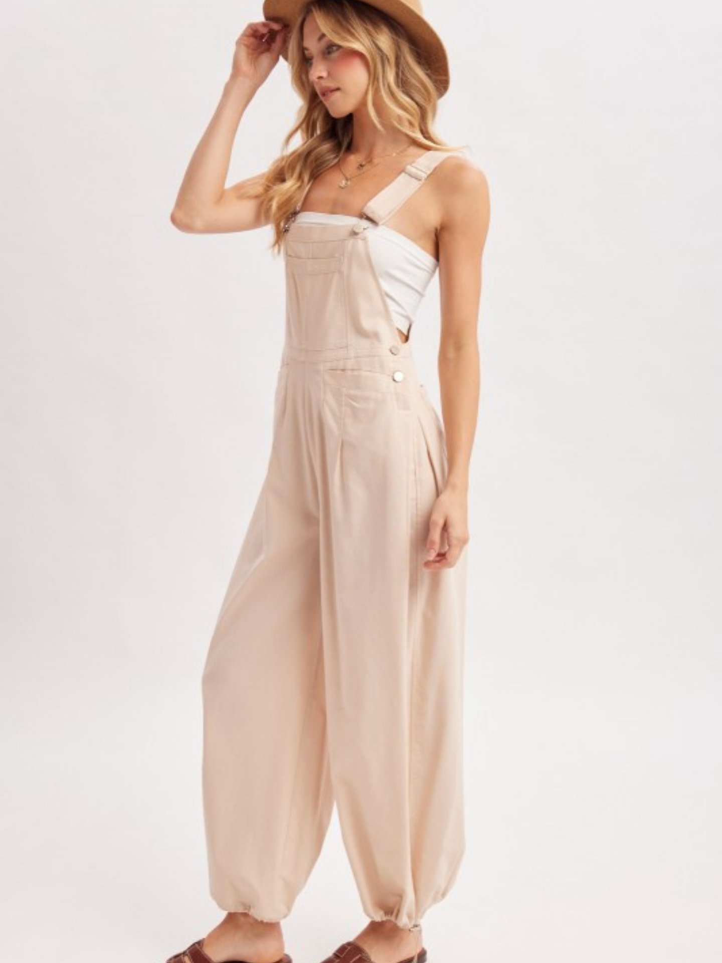 Cargo Drawstring Overalls - Mimi & Rae
