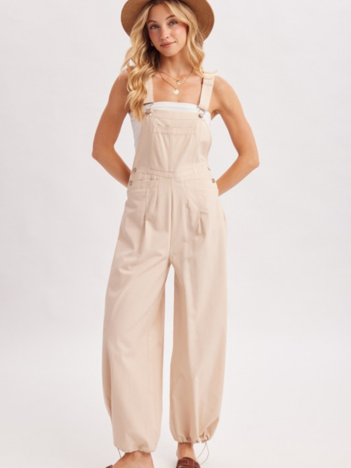 Cargo Drawstring Overalls - Mimi & Rae