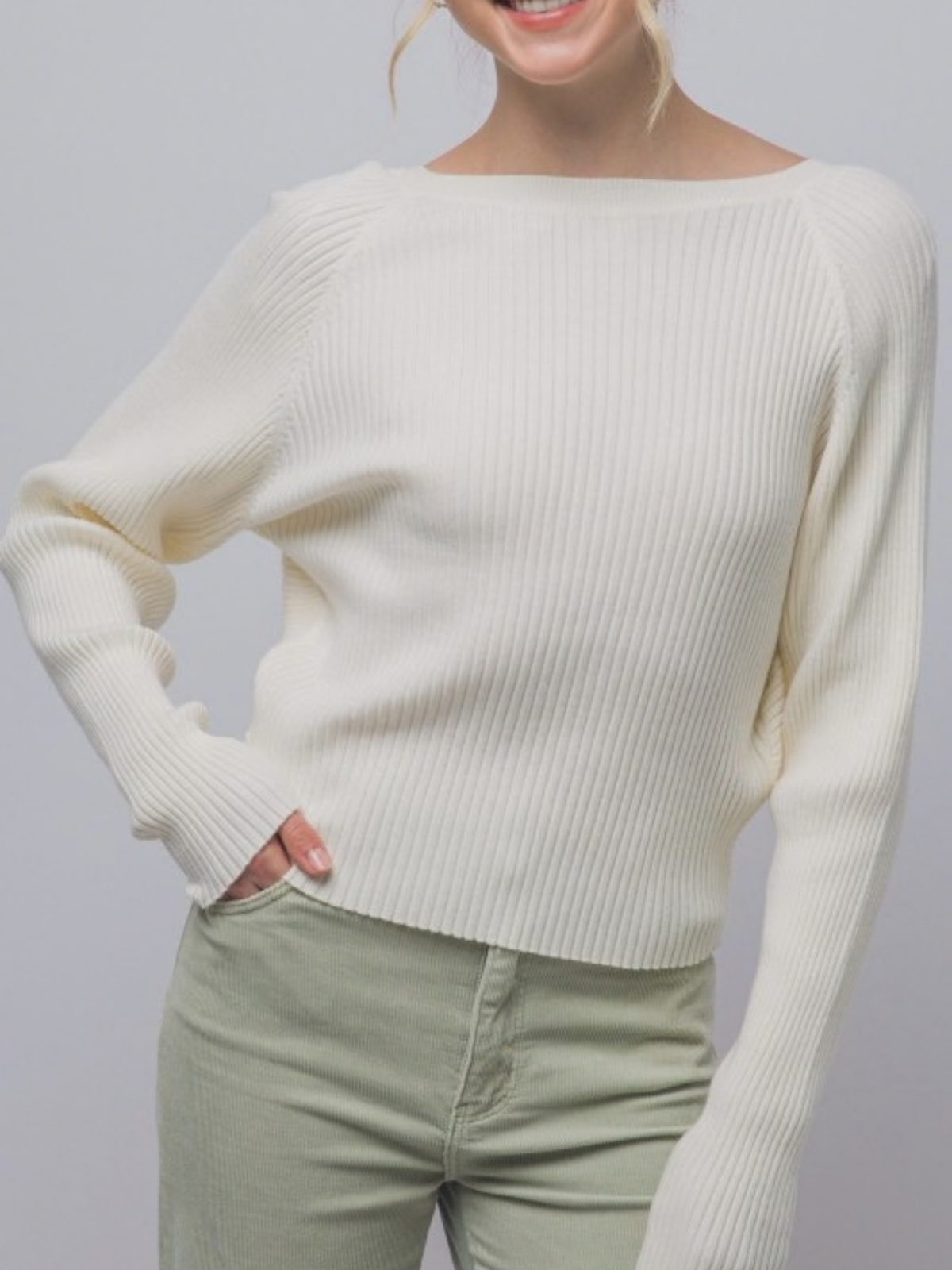 Twist Back Sweater